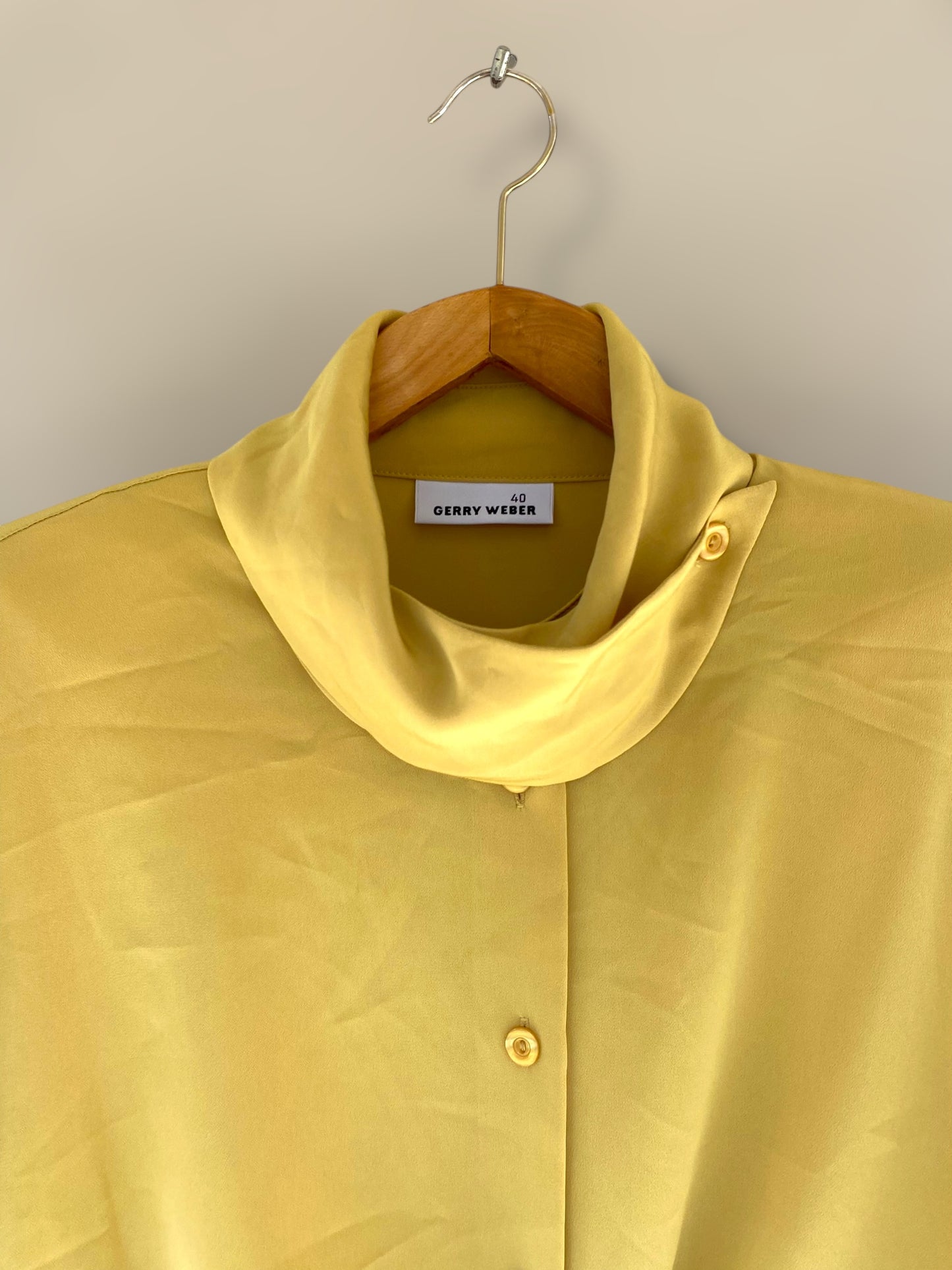 Gerry Weber mustard crop shirt
