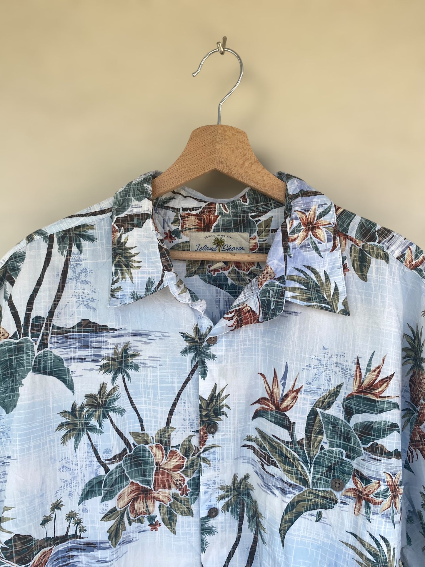 Hawaiian island vintage cotton shirt