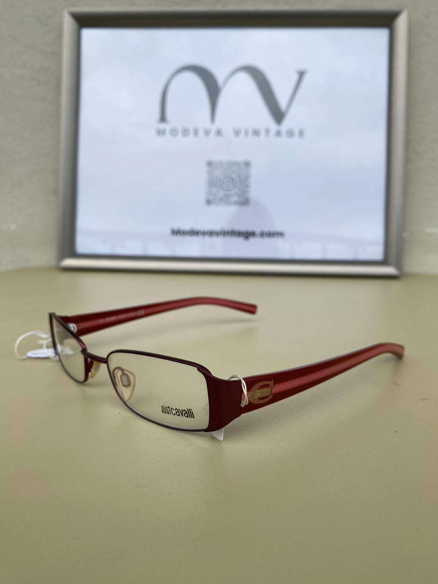 Just Cavalli dark pink 00s eyeglasses