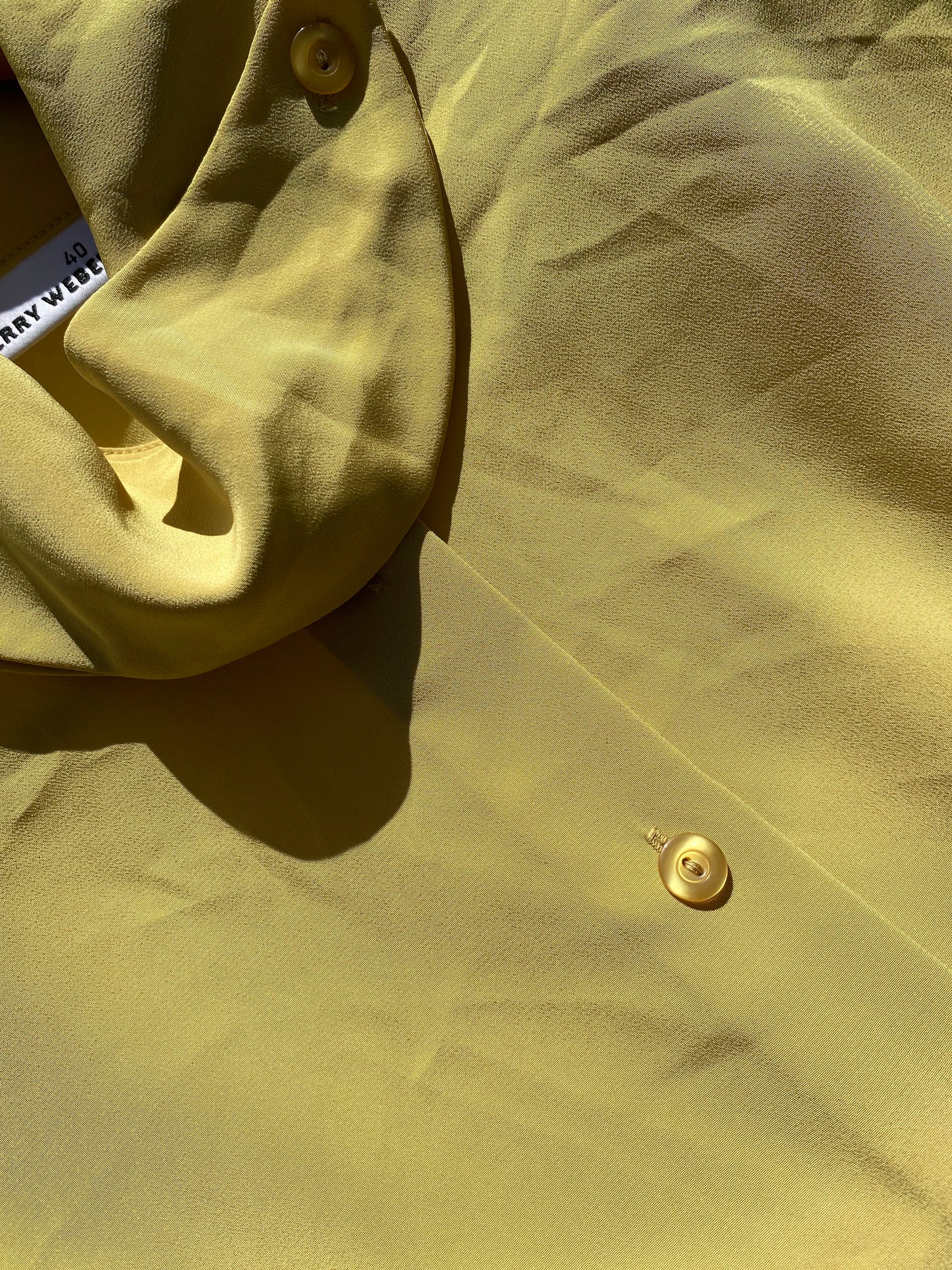 Gerry Weber mustard crop shirt
