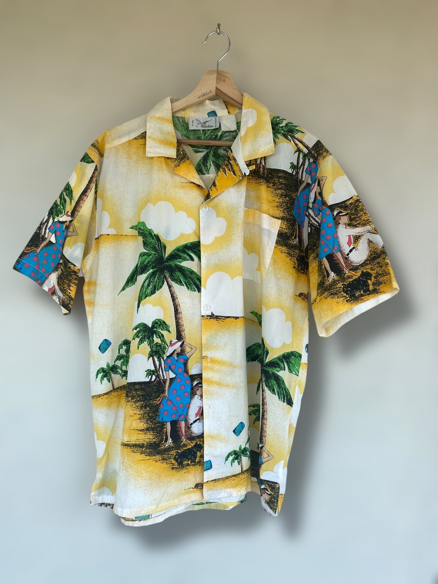 “Vintage vacation” Hawaiian shirt