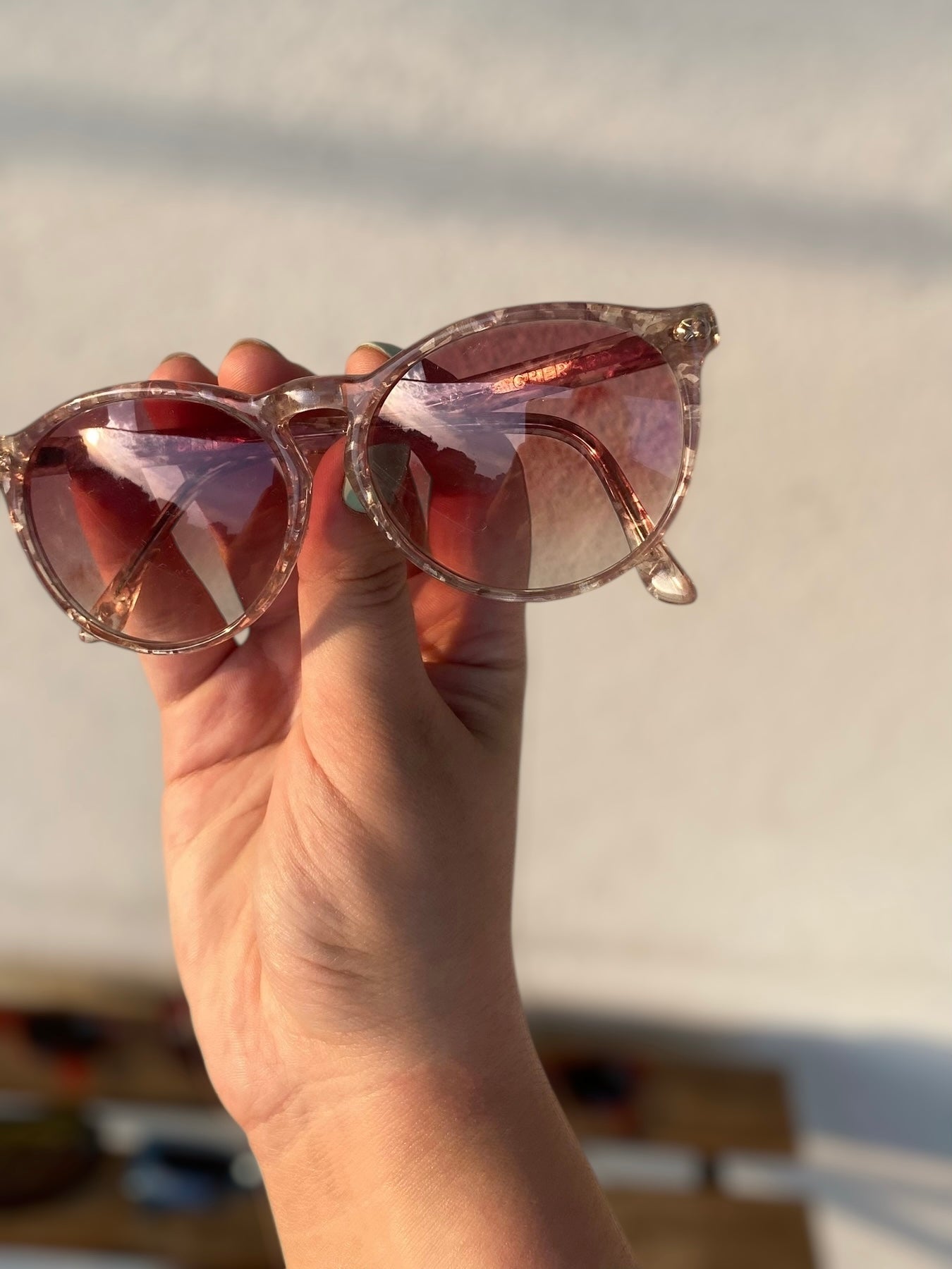 Vintage pink tortoise Gherardini sunglasses