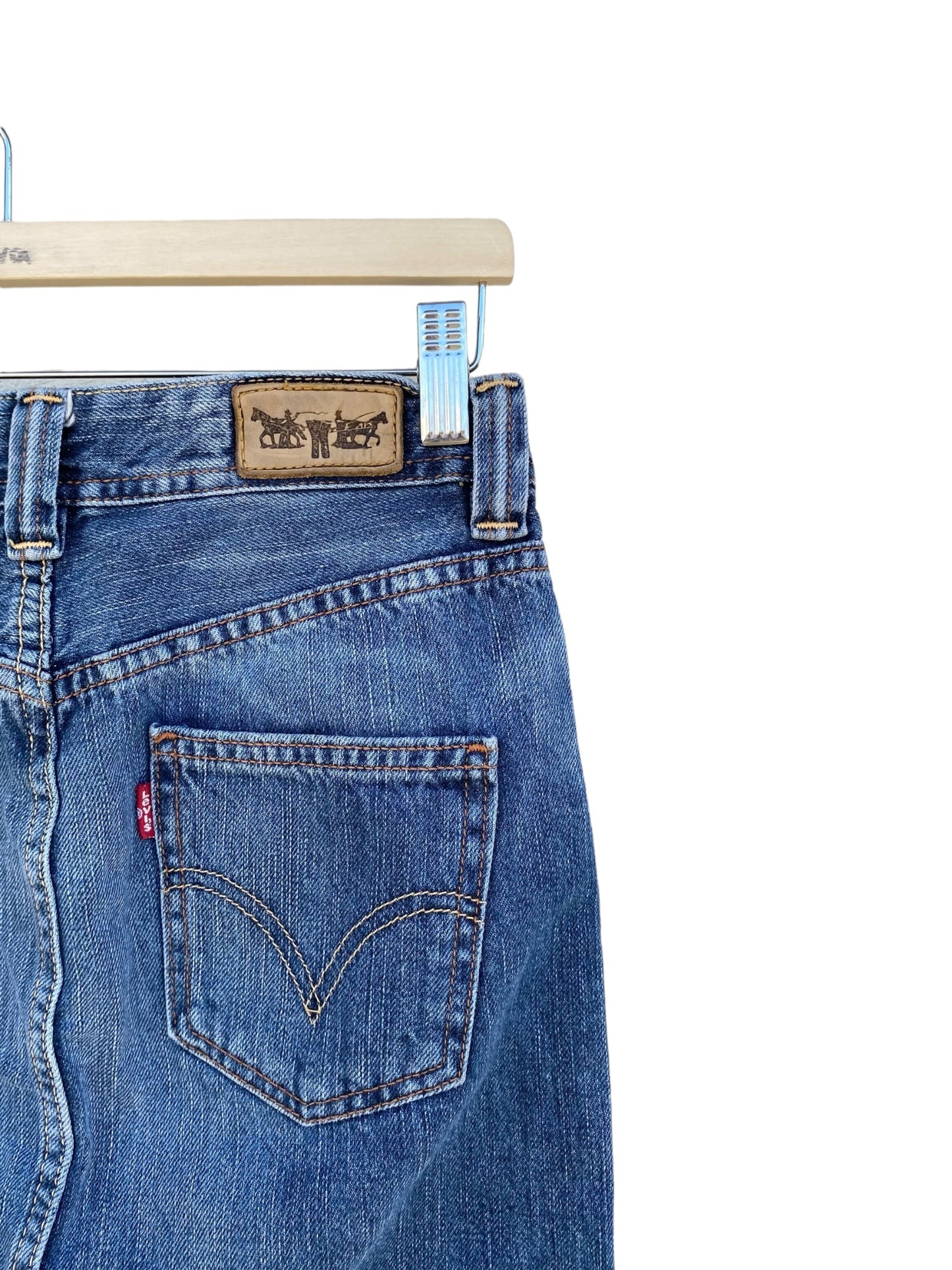 Levi’s jean midi skirt