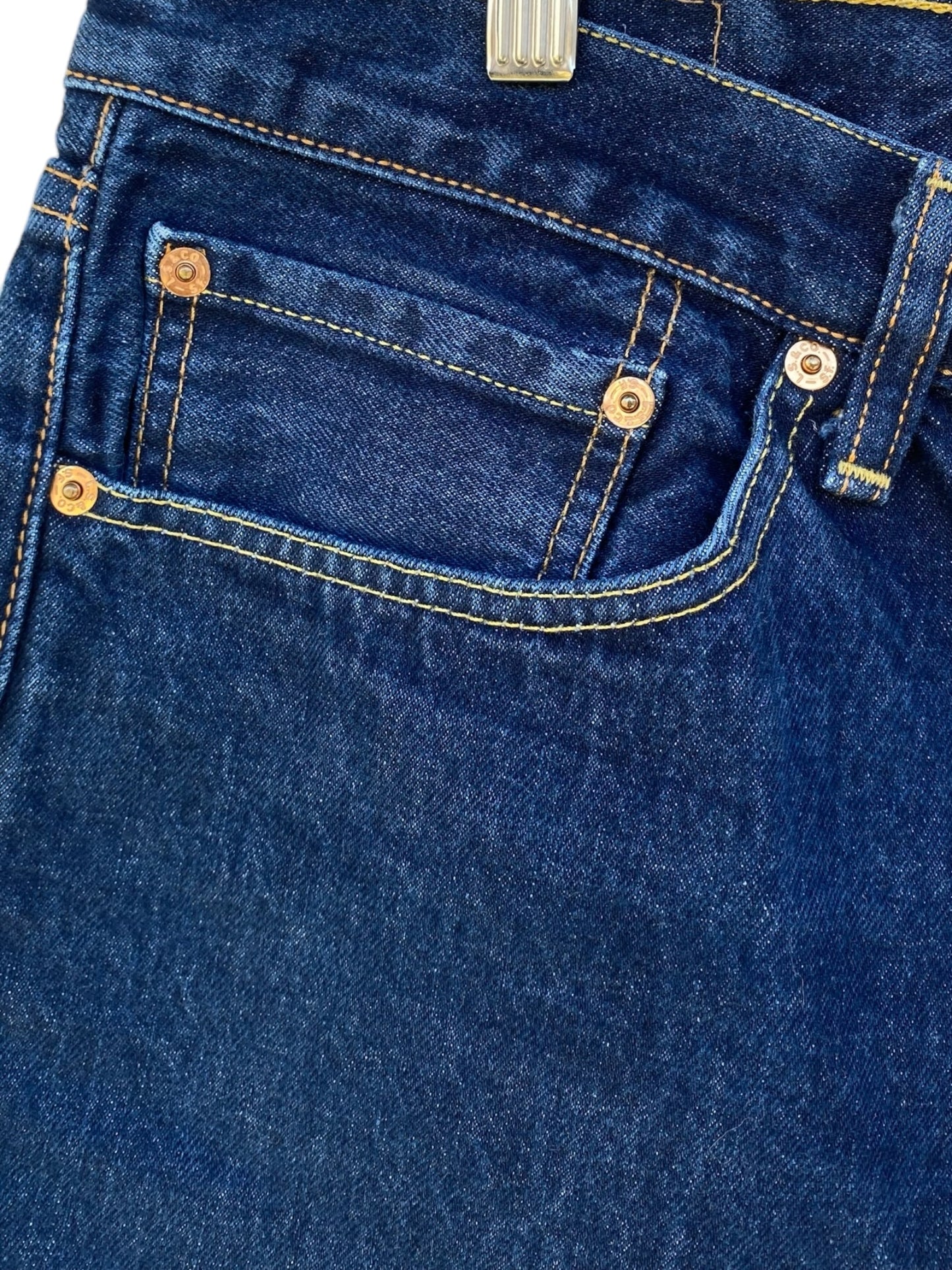 Vintage Levi’s 505 dark washed short jeans