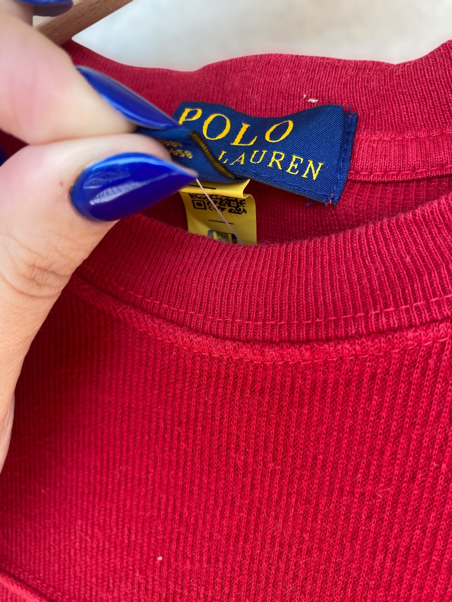 Red Ralph Lauren cotton sweater