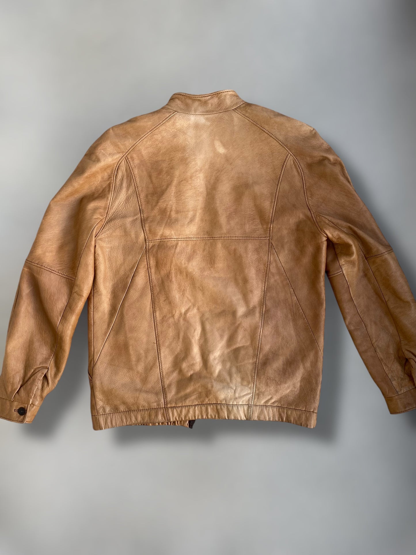 Camel vintage leather jacket