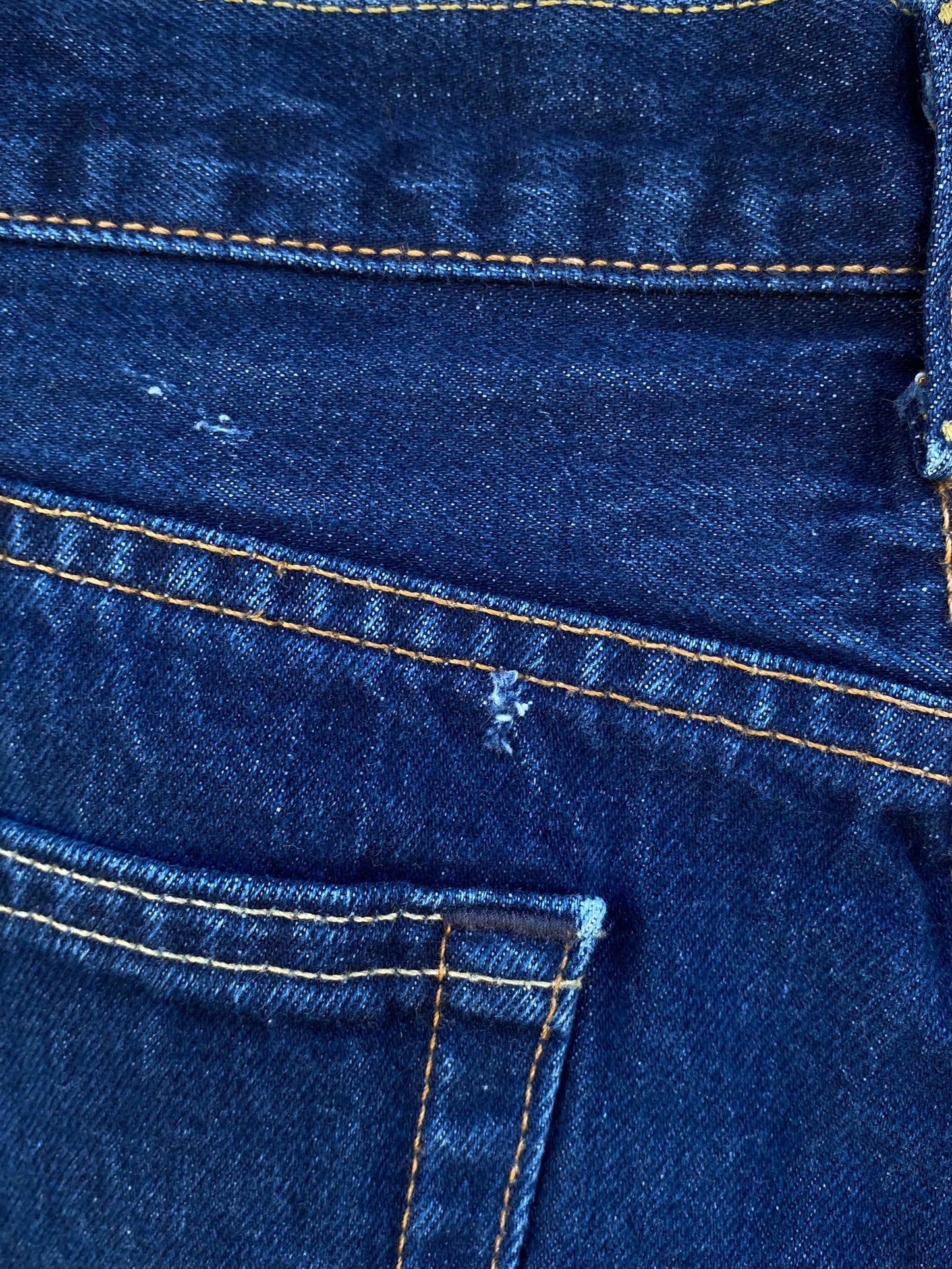 Vintage Levi’s 505 dark washed short jeans