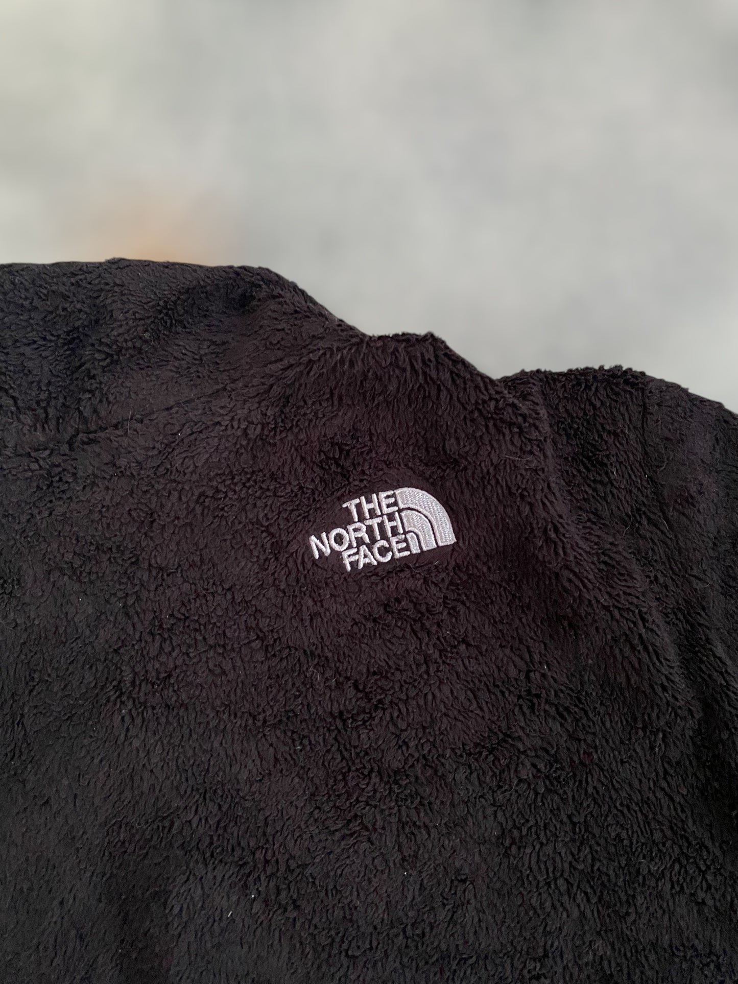 The north face furry black fleece