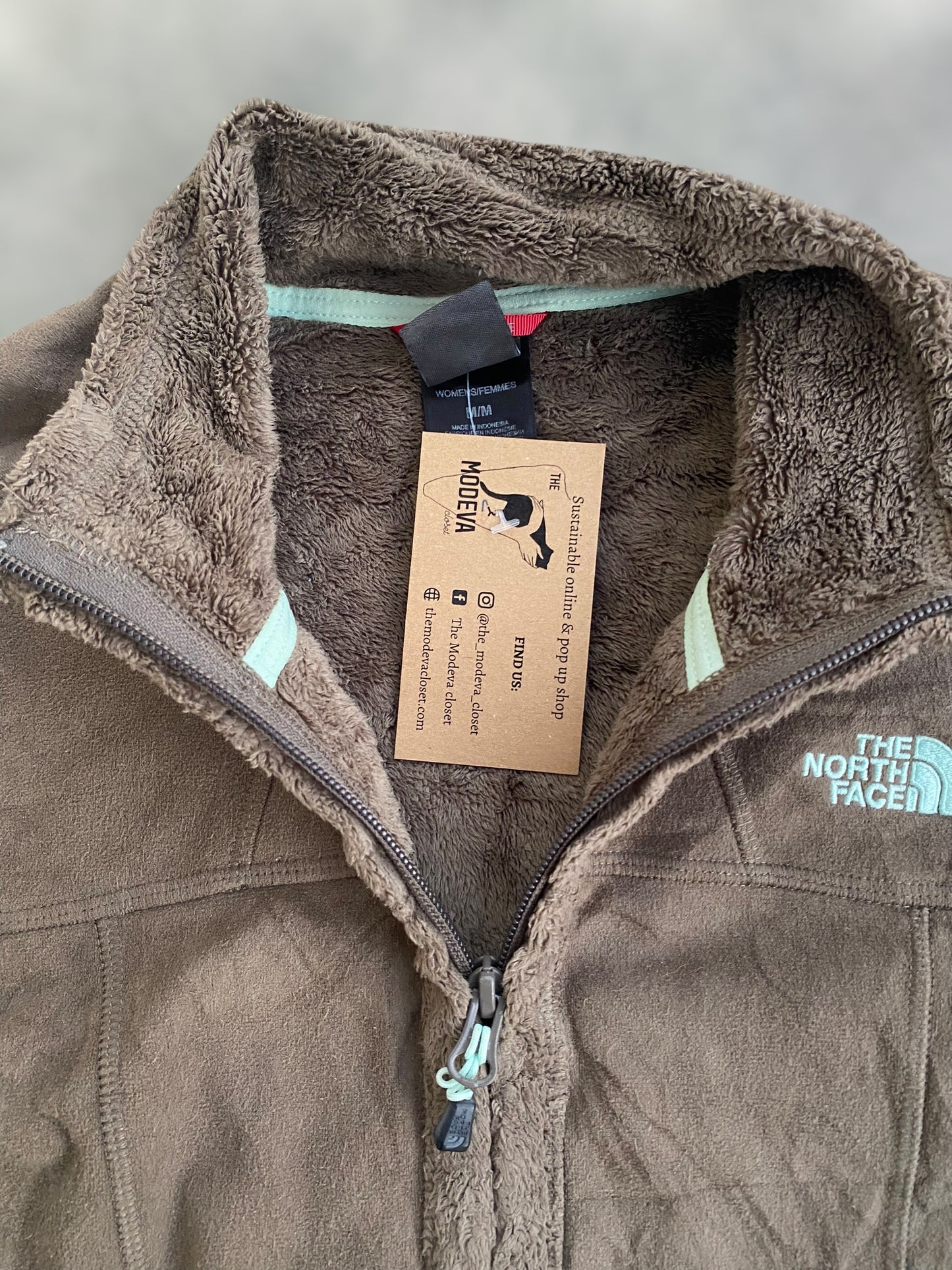 The North face fleece jacket in caramel color