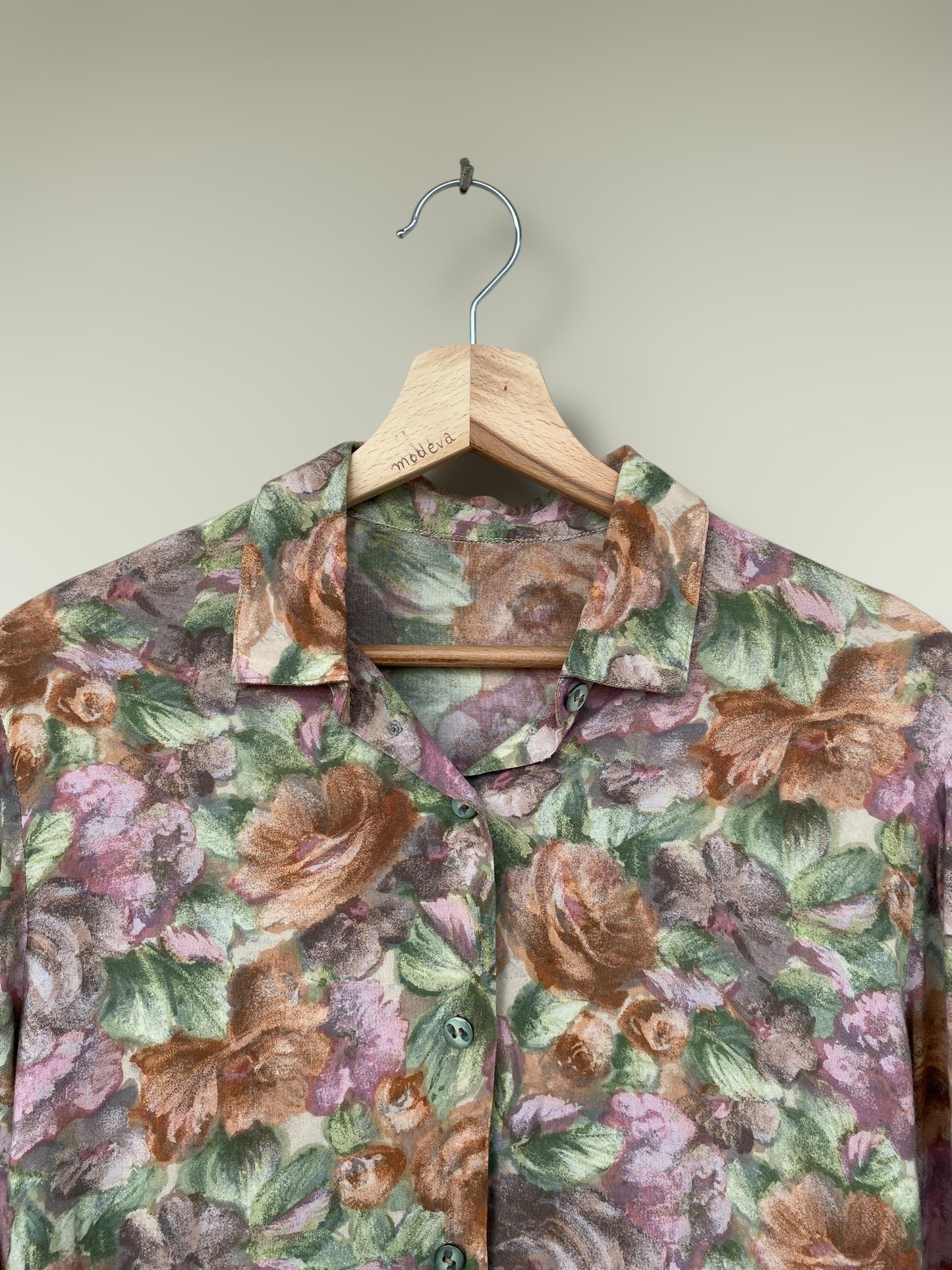 “Painted flowers” vintage shirt