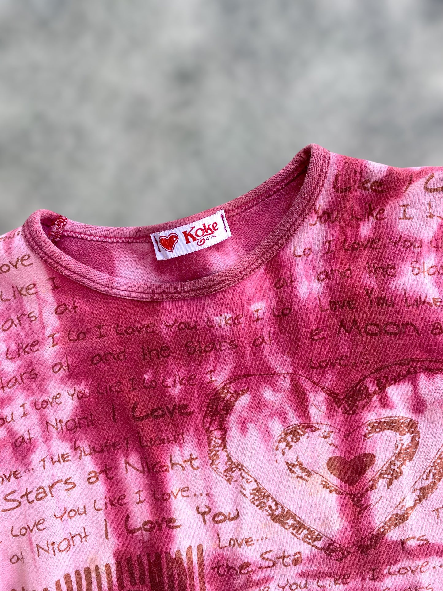 love Koke girl 00s top