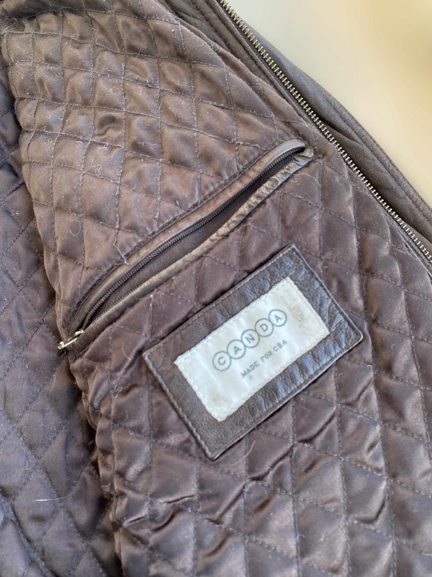 Dusty brown vintage CANDA bomber jacket