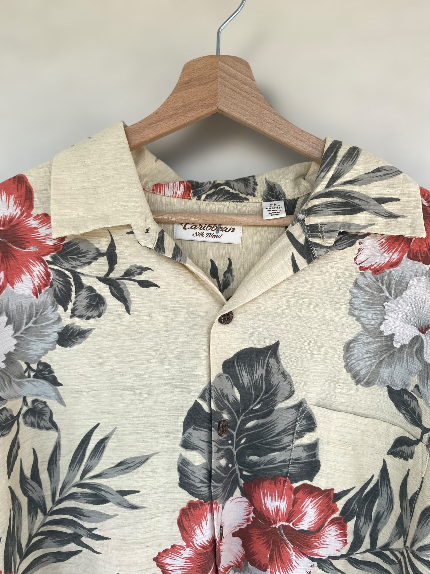 Caribbean vintage silk shirt
