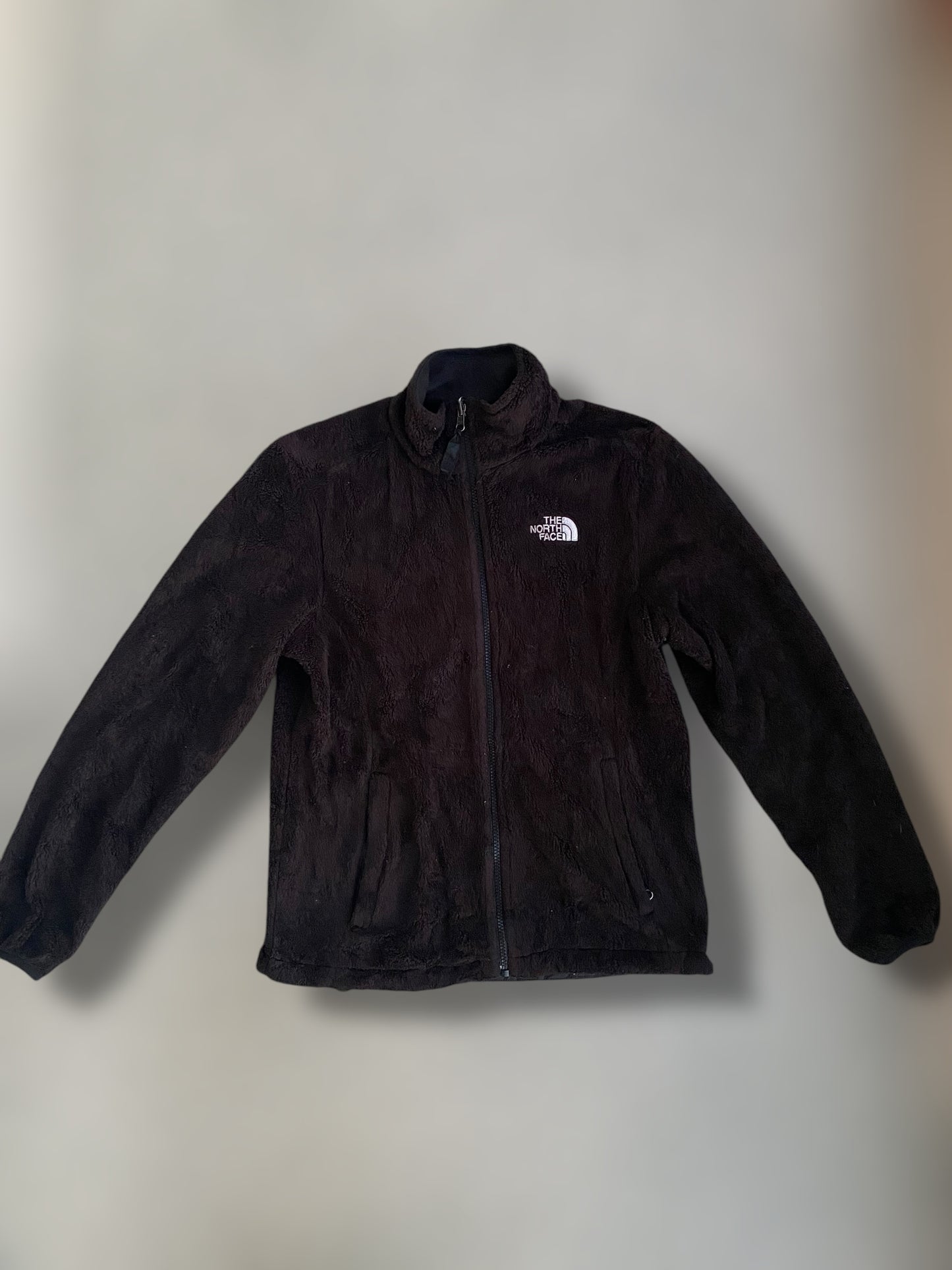 The north face furry black fleece