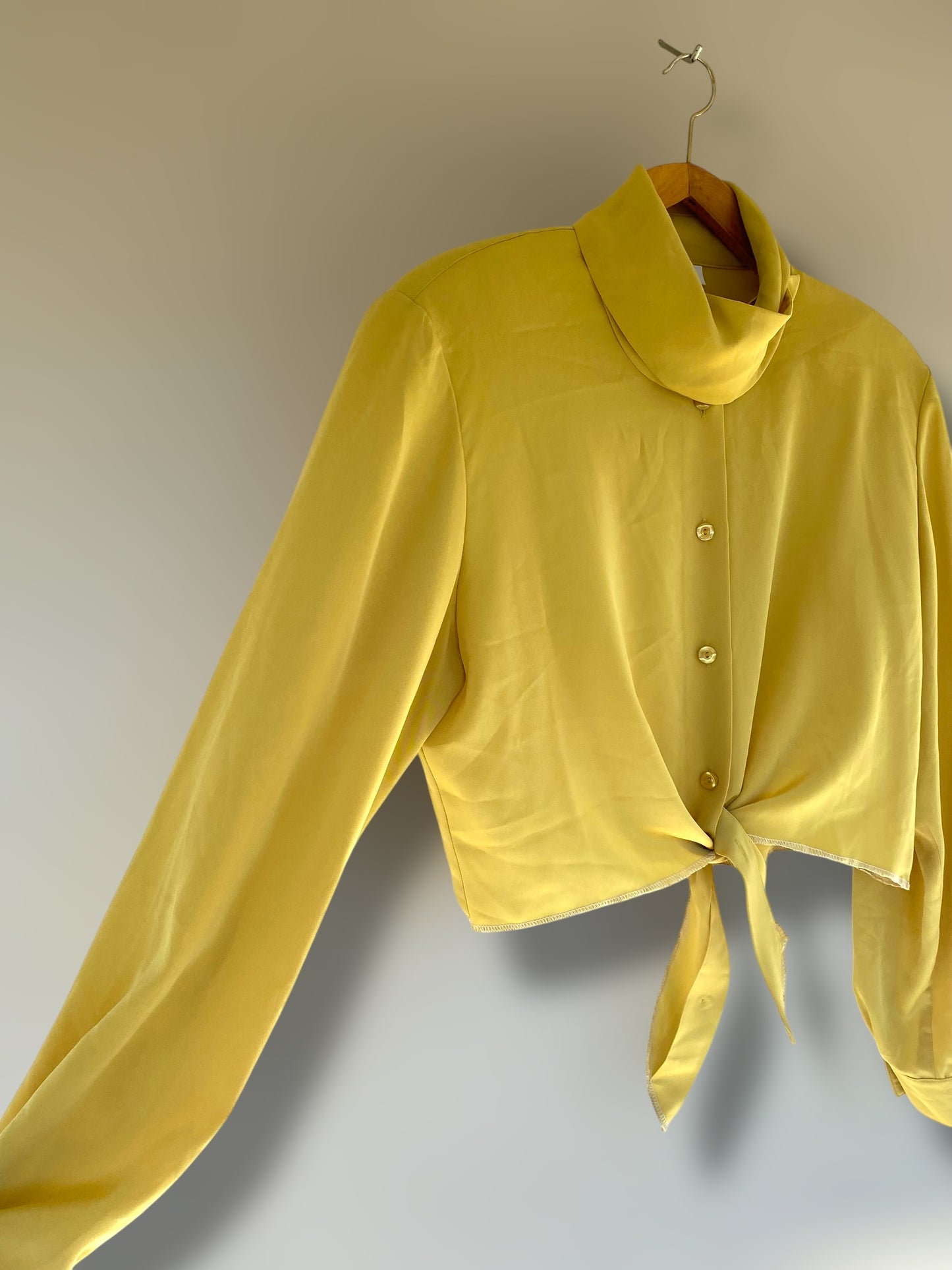 Gerry Weber mustard crop shirt