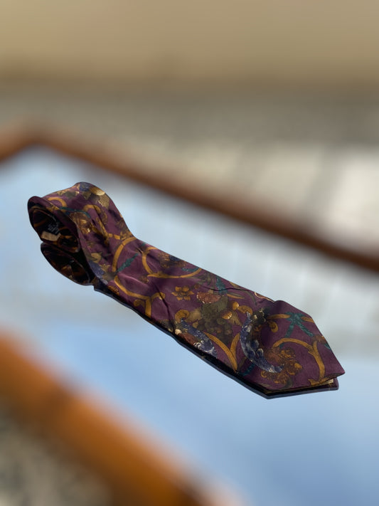 Vintage Unique silk tie