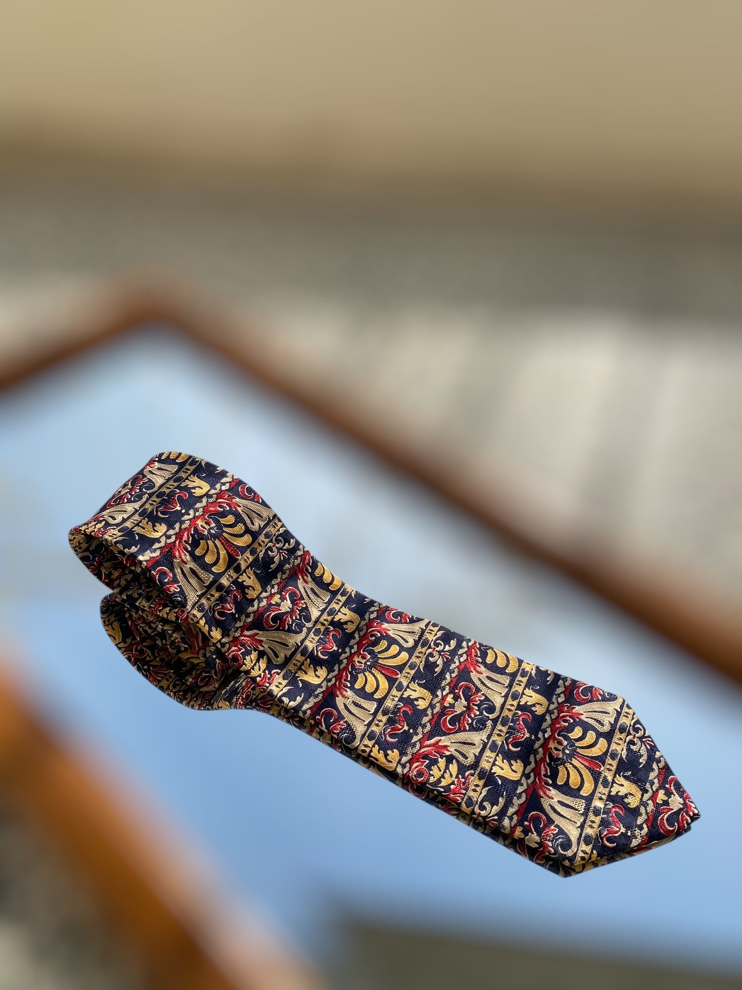 Vintage silk baroque tie