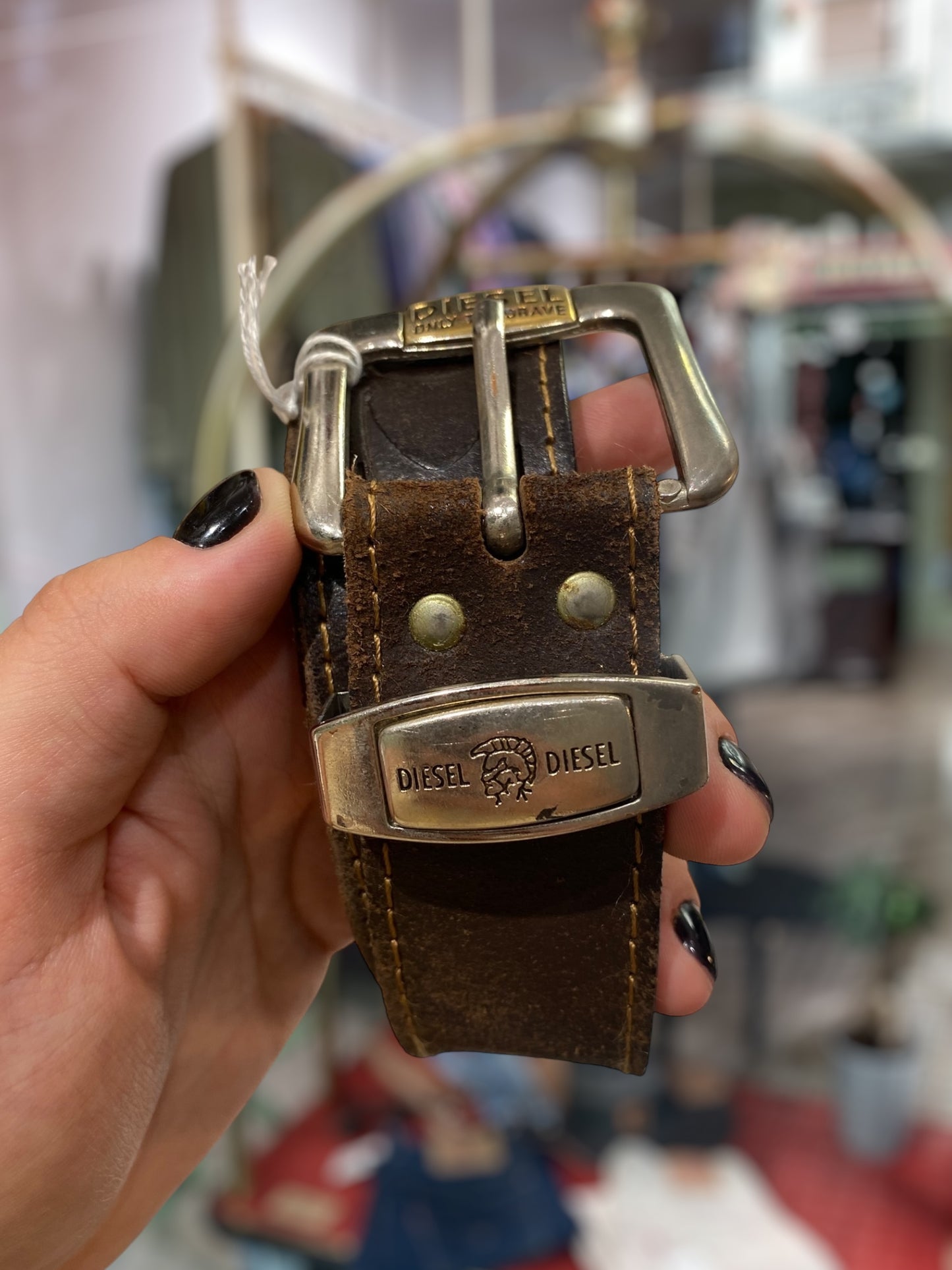 Vintage Diesel leather belt