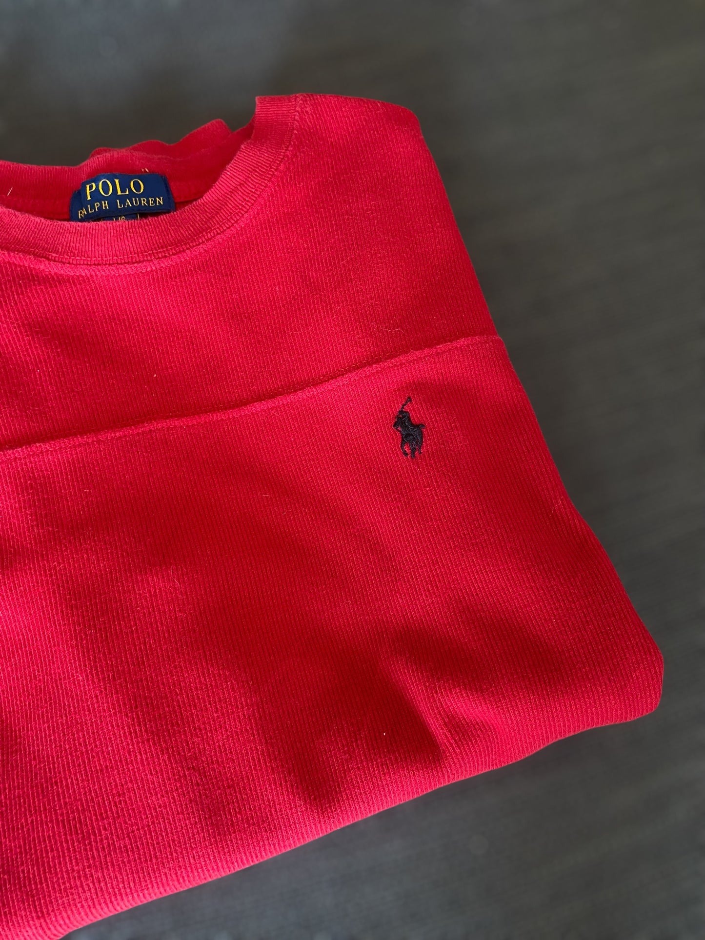 Red Ralph Lauren cotton sweater