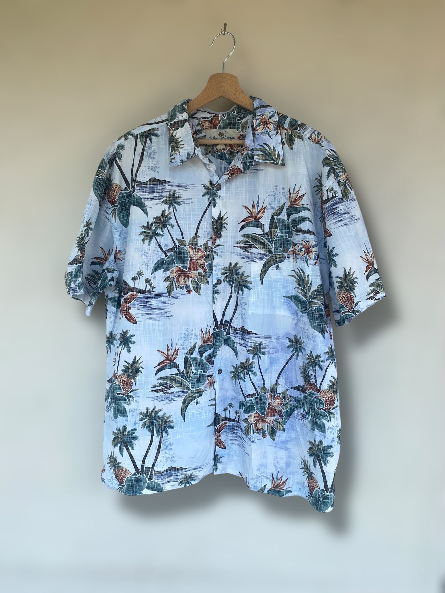 Hawaiian island vintage cotton shirt