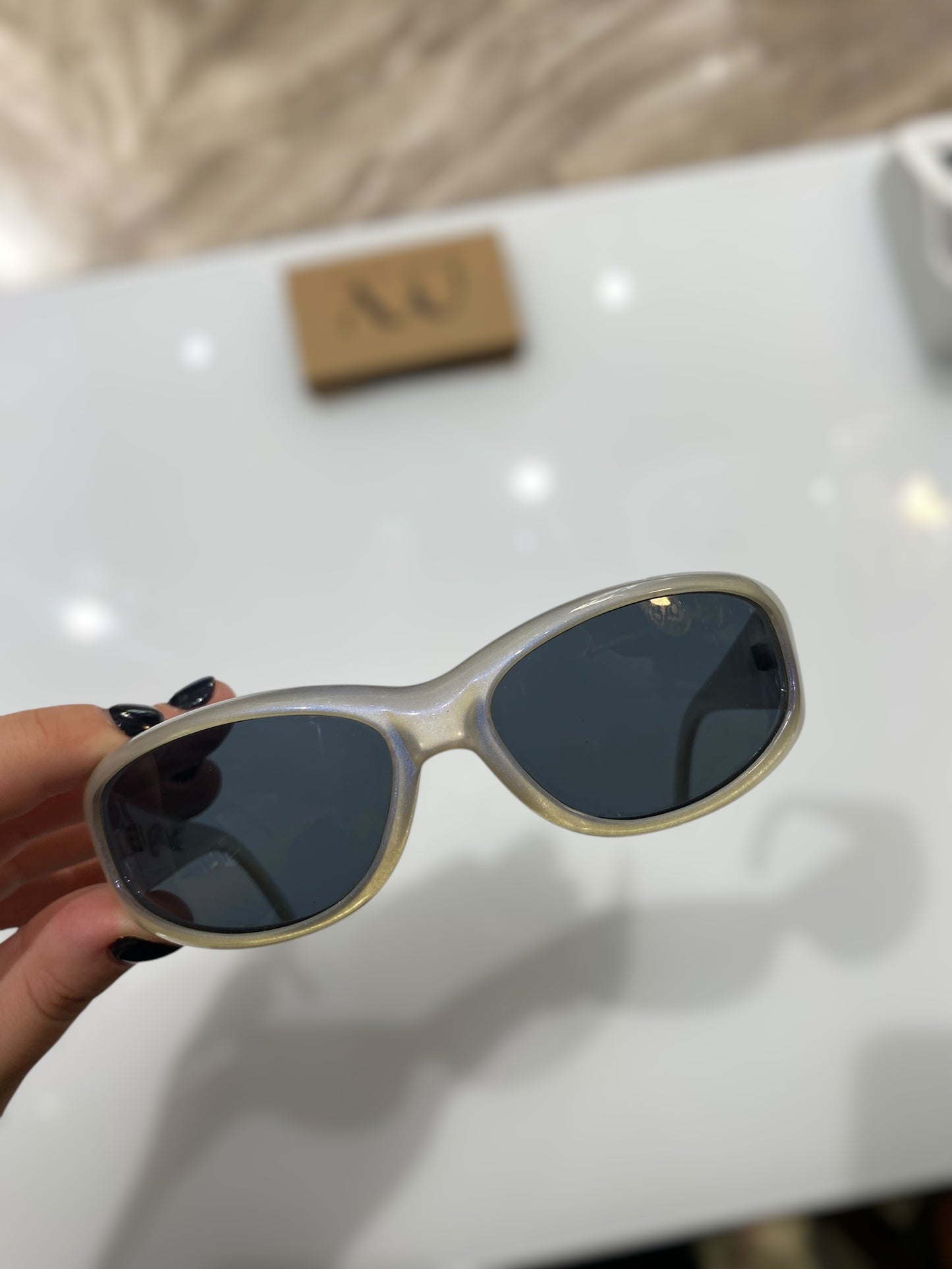 Deadstock vintage Arnette Catfish iridescent sunglasses