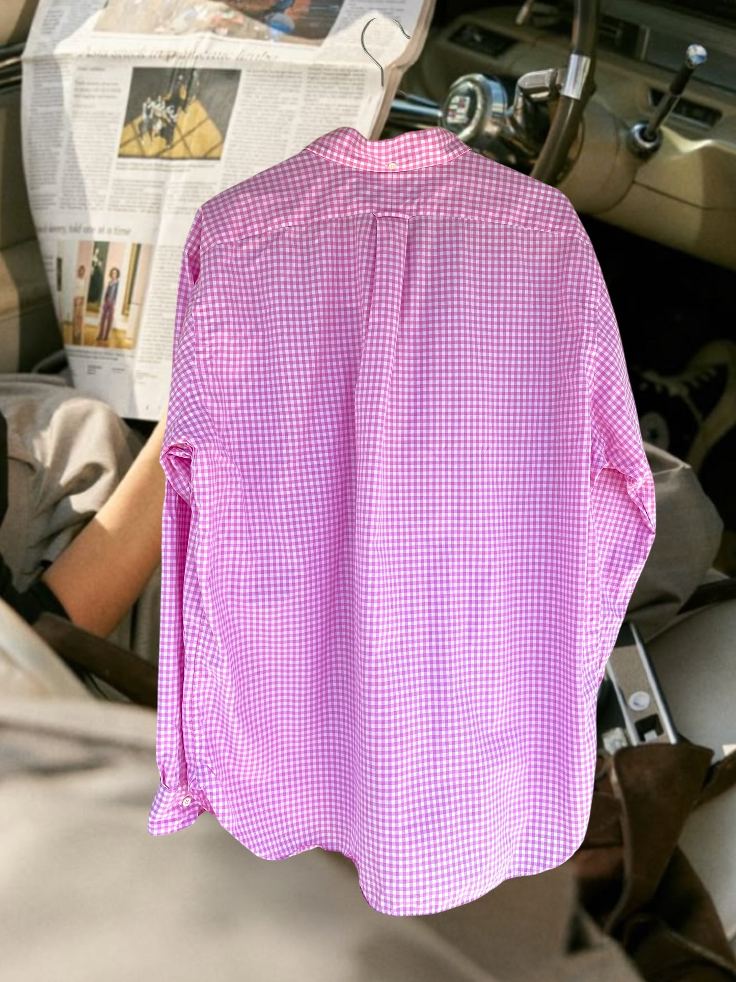Ralph Lauren pink checkered shirt