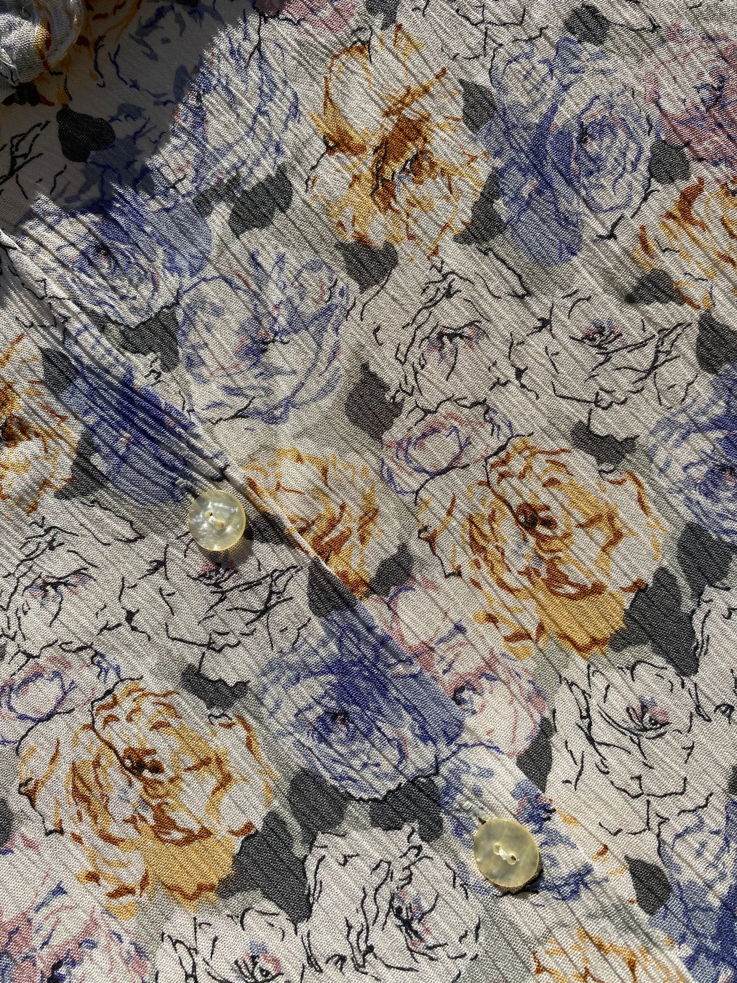 Earthy floral vintage shirt