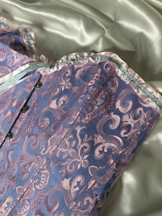 Pink with purple imperial corset