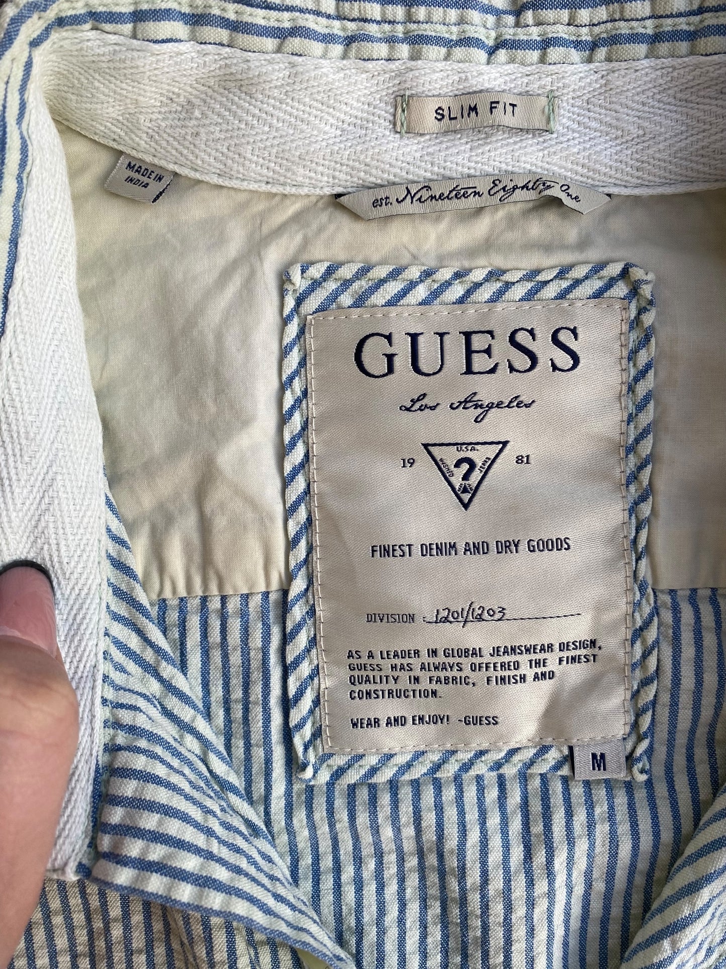 Guess slim fit shirt
