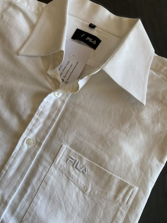 Fila vintage heavy cotton white shirt