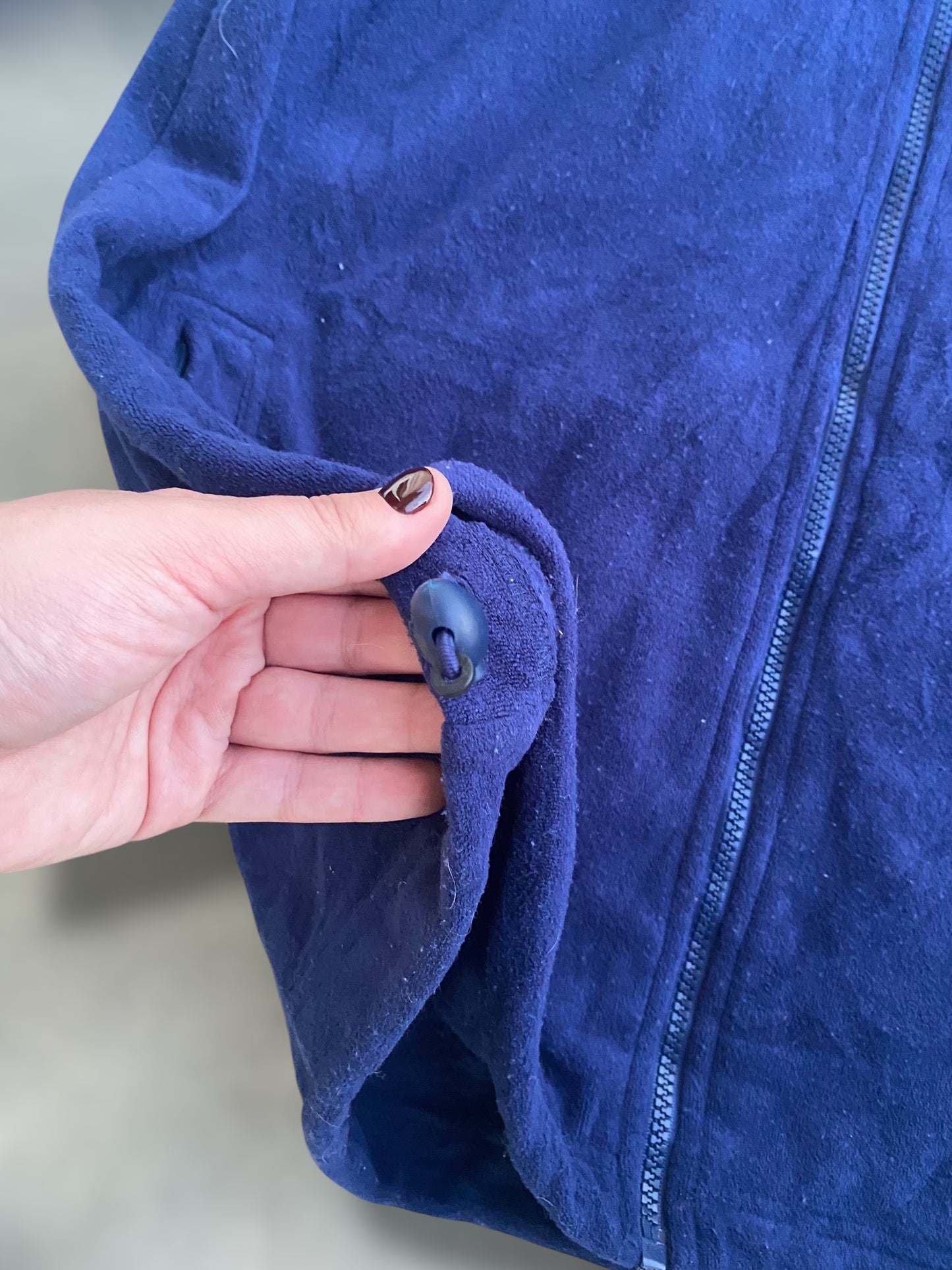 90s Adidas climawarm blue fleece track jacket