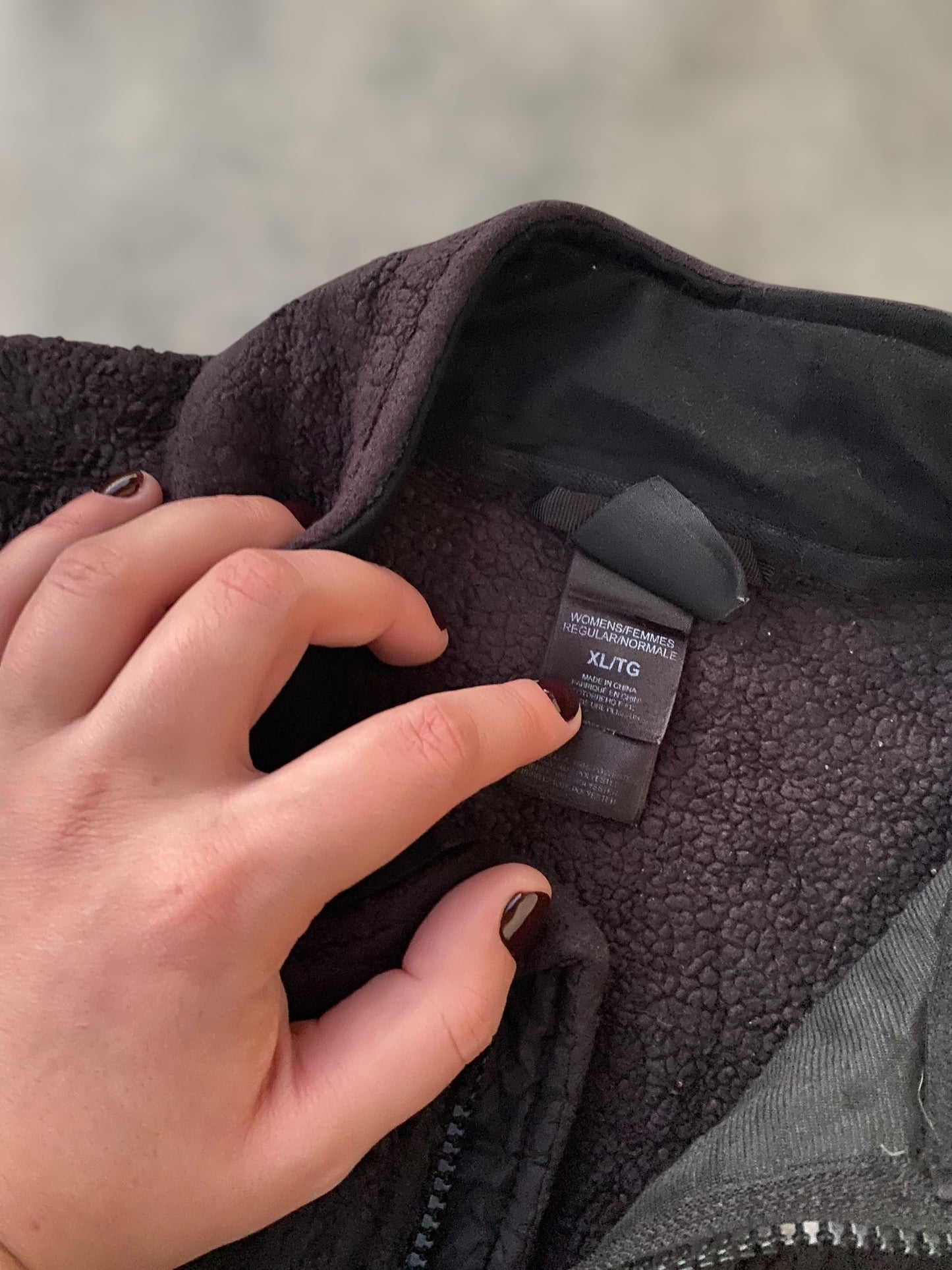 The North Face dark fleece