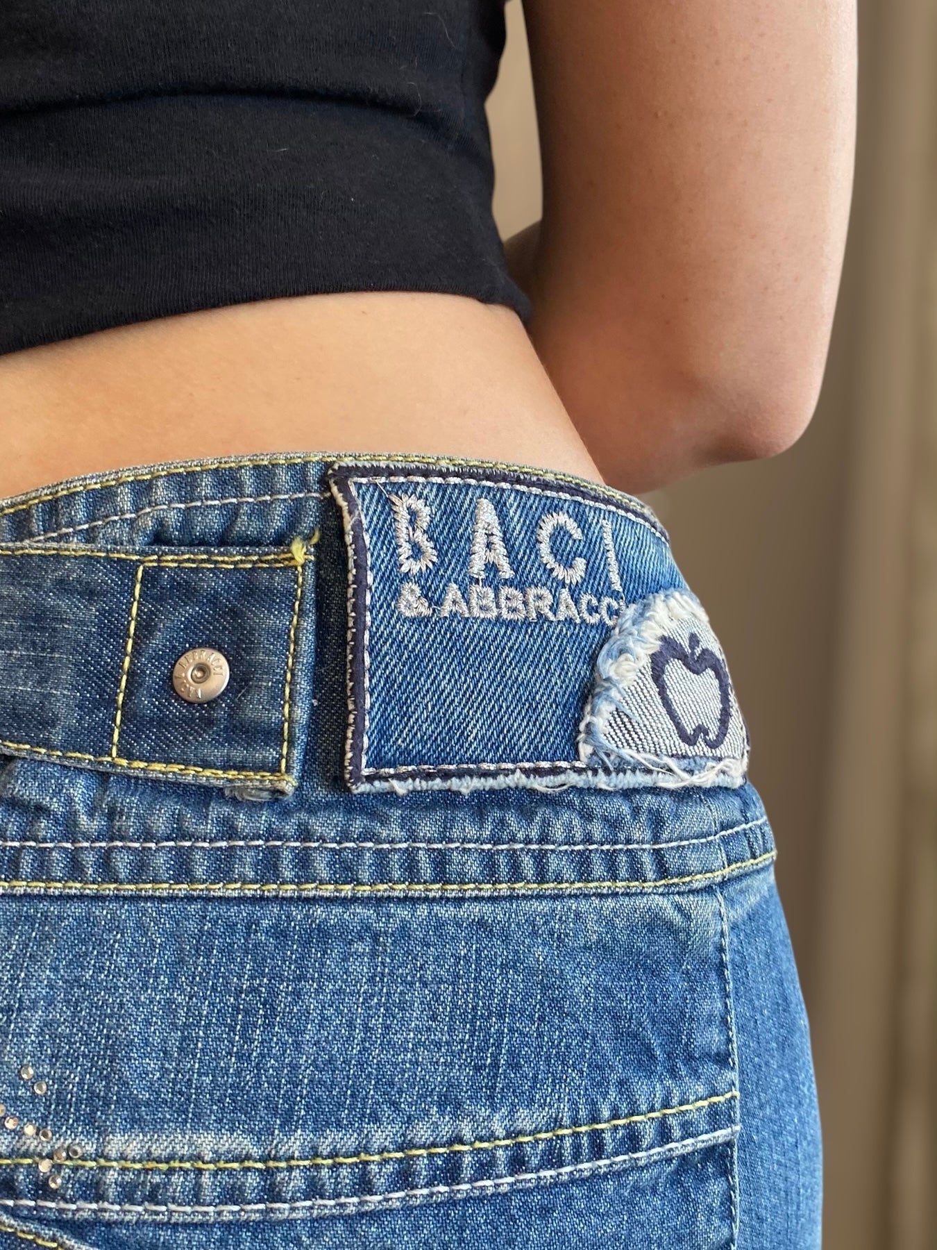 00s queen jeans mini skirt