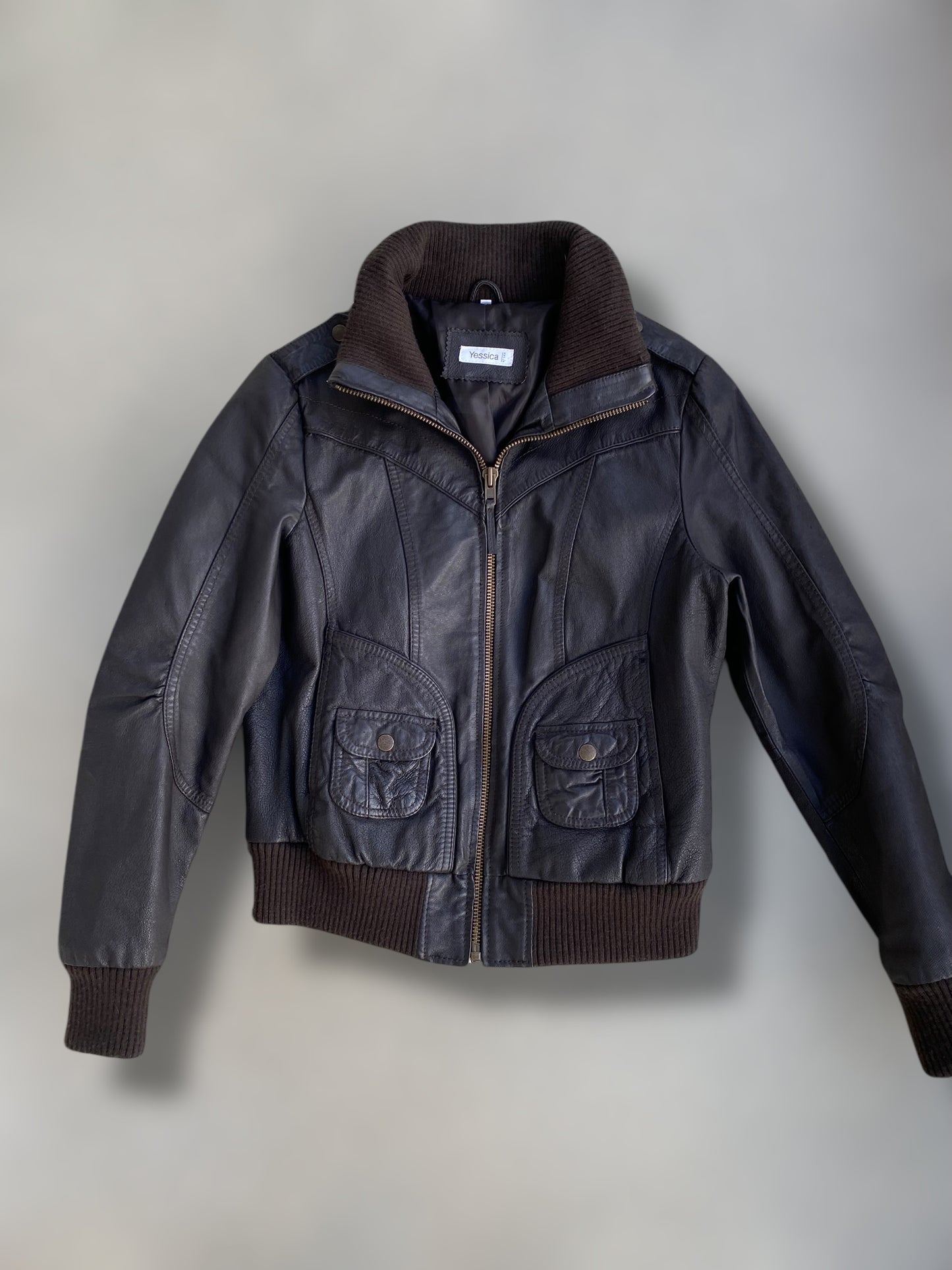 Brown vintage Yessica leather jacket