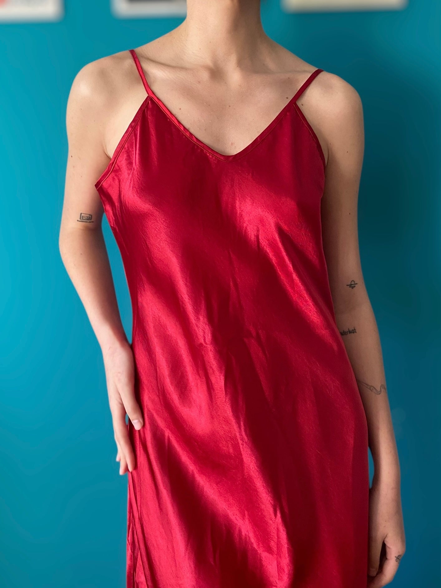 Maxi silk dress