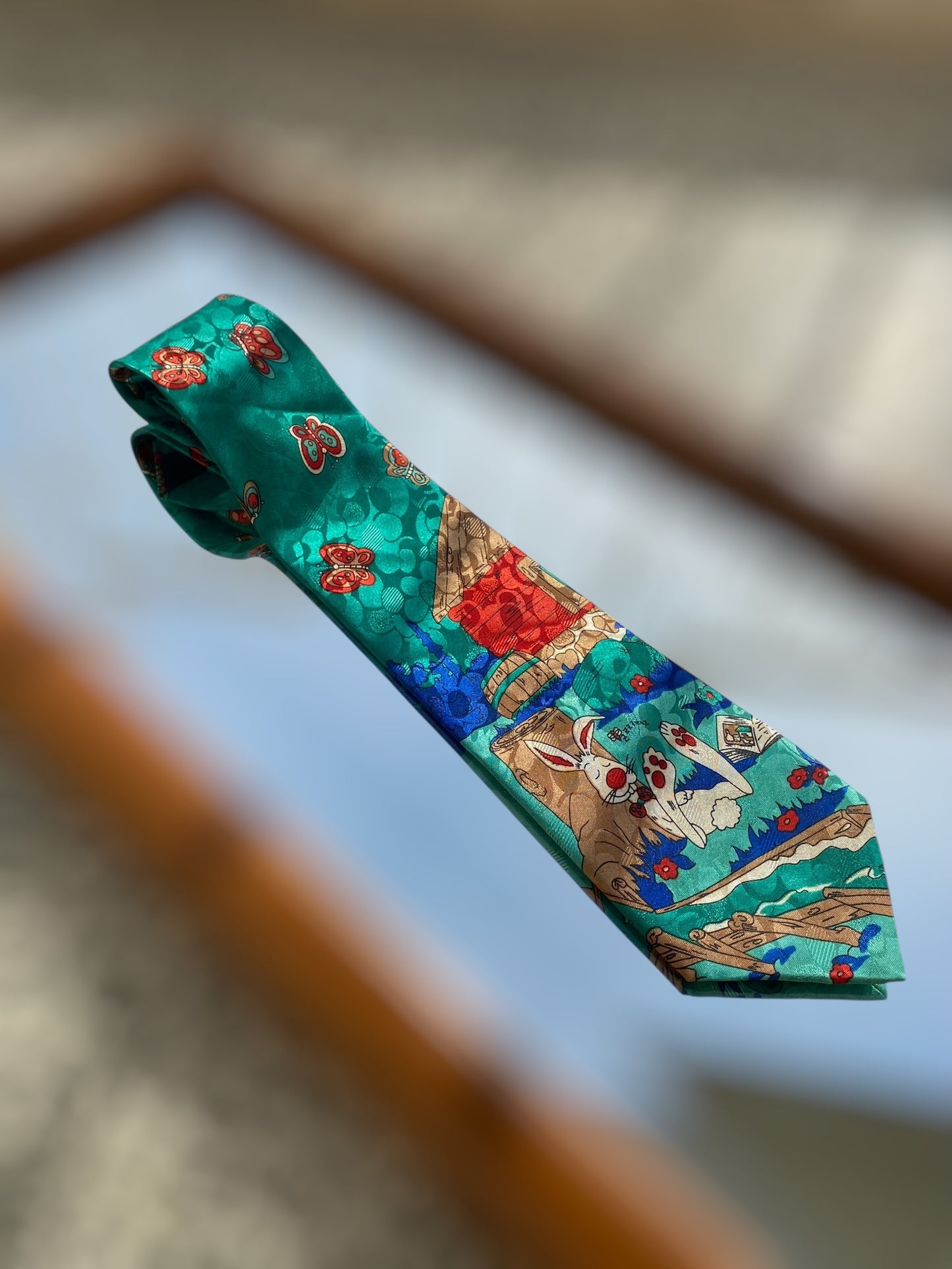 Vintage easter tie Enzo Mariani