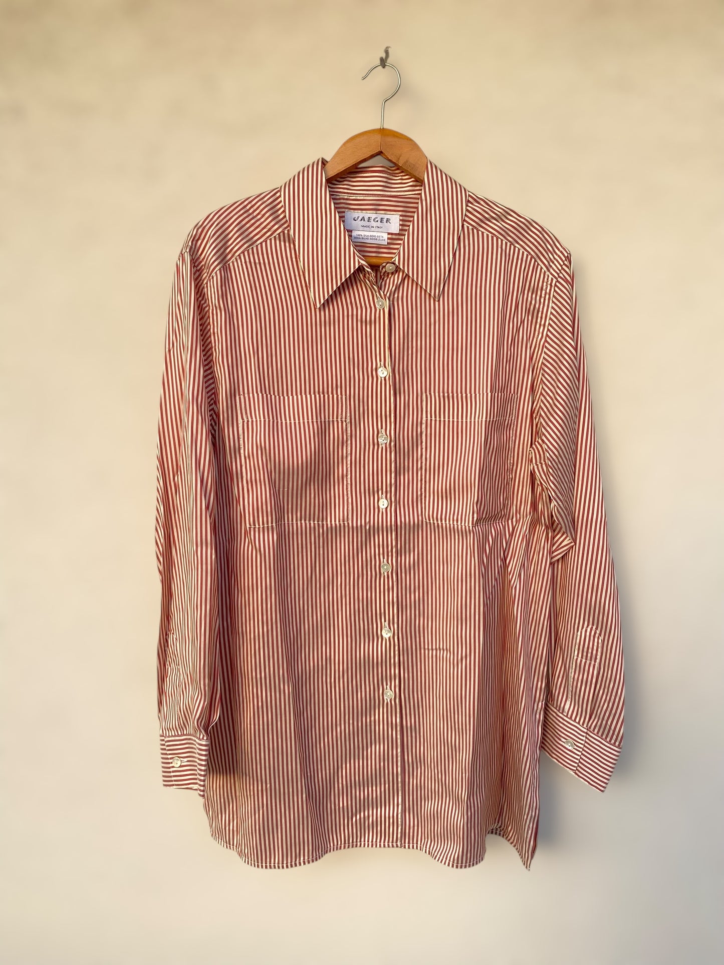 Vintage striped silk shirt
