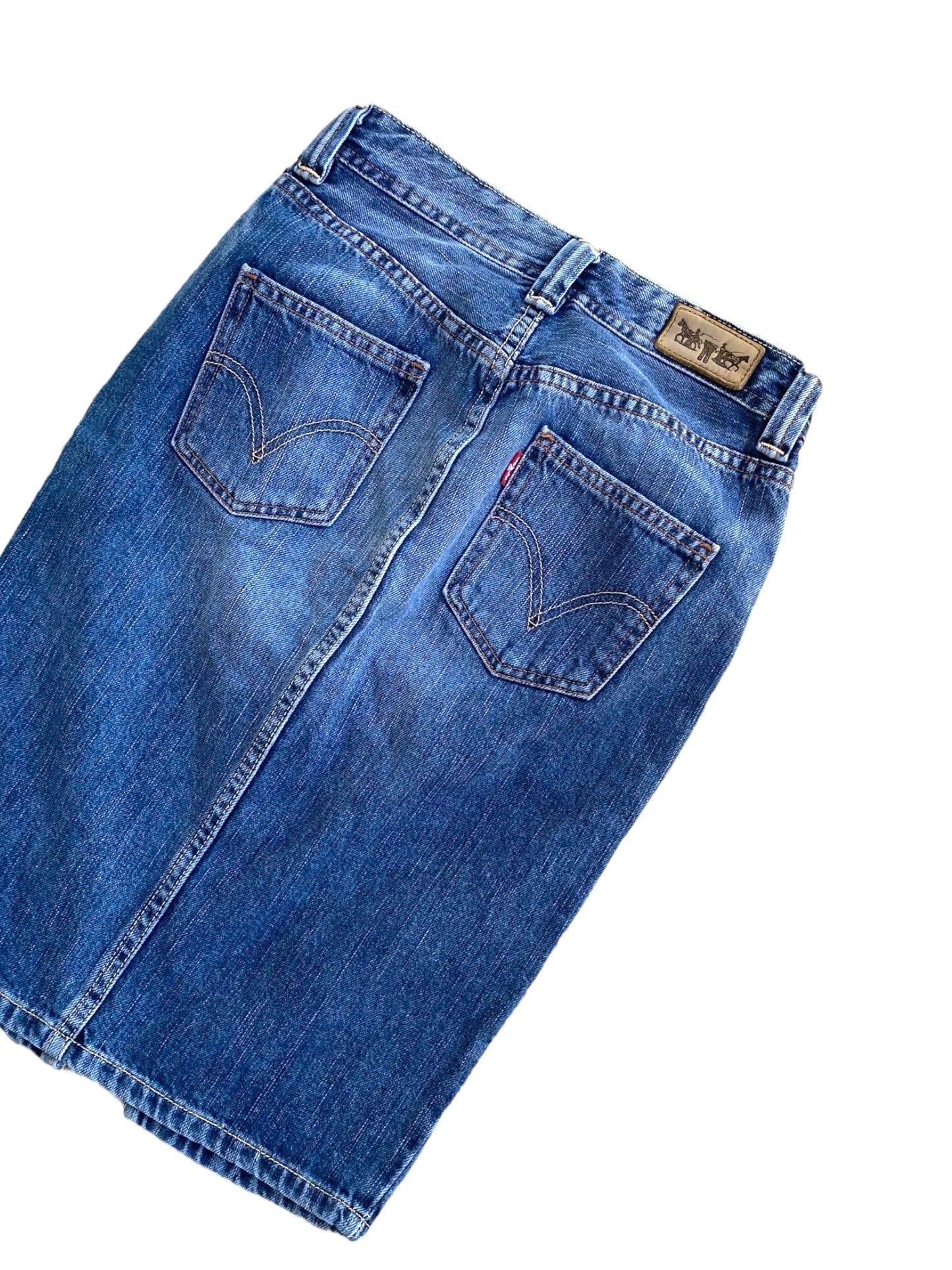 Levi’s jean midi skirt