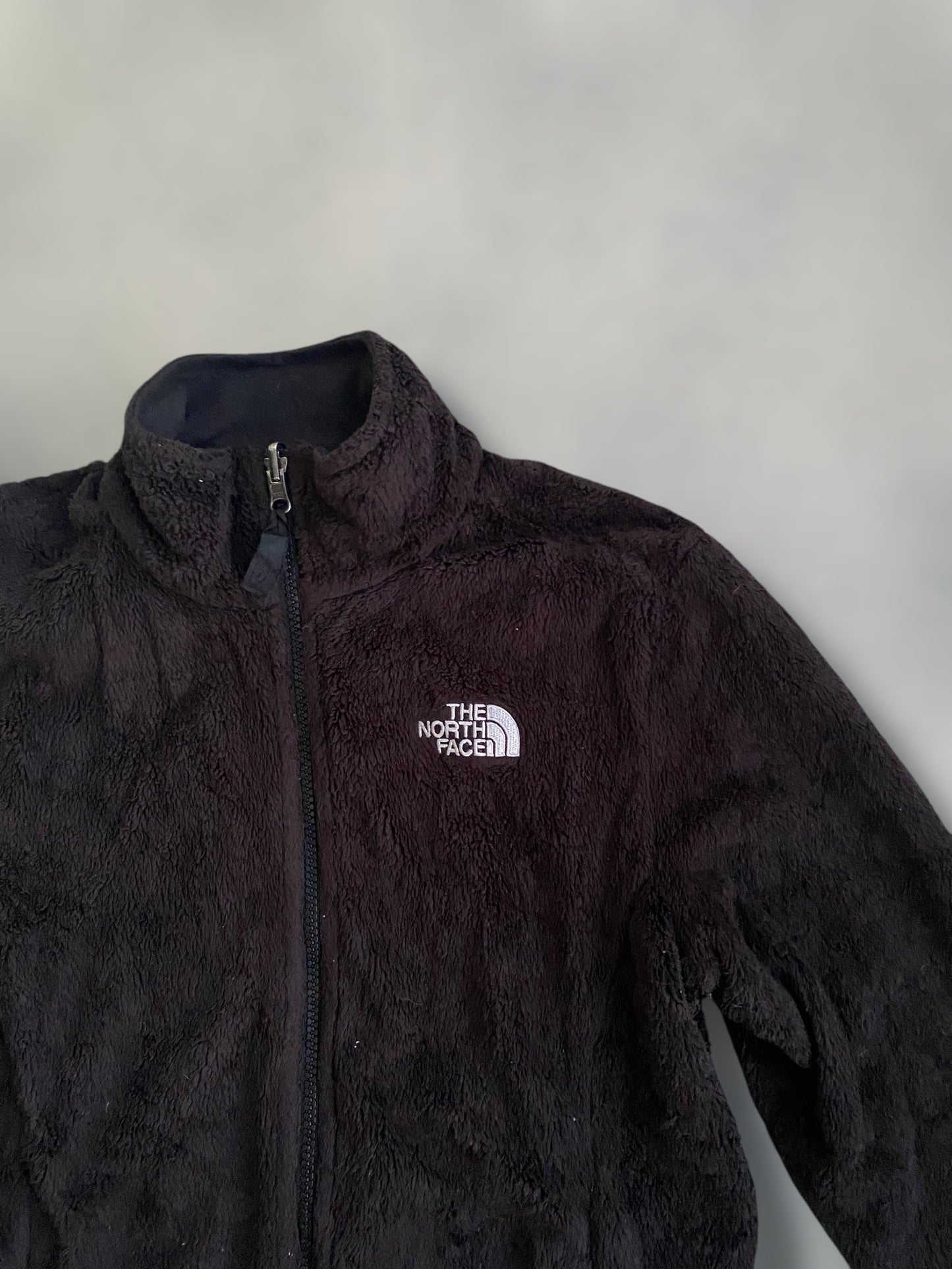The north face furry black fleece