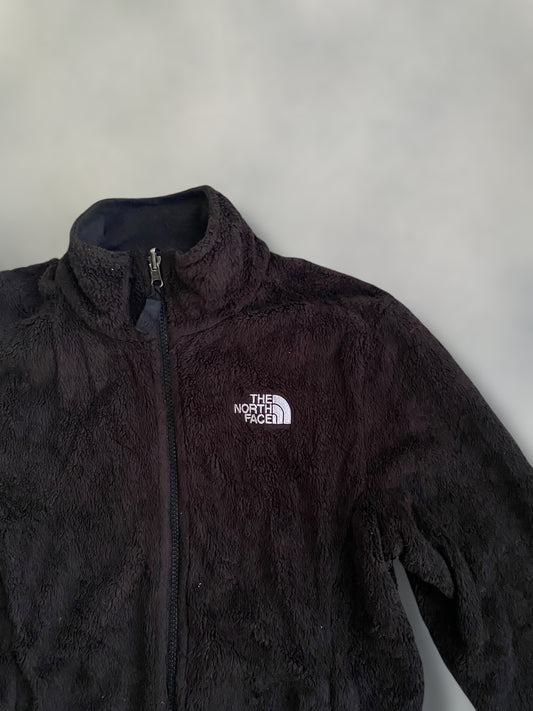 The north face furry black fleece