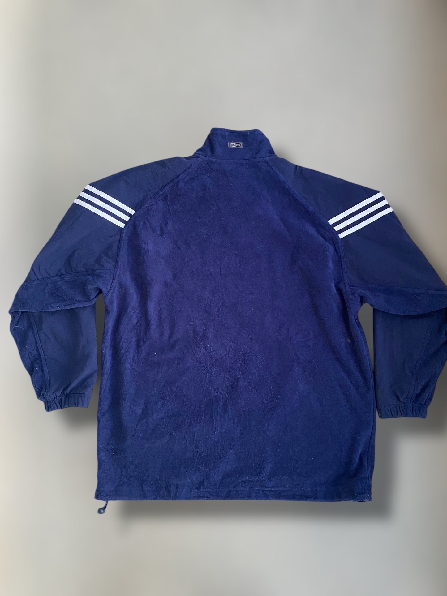 90s Adidas climawarm blue fleece track jacket