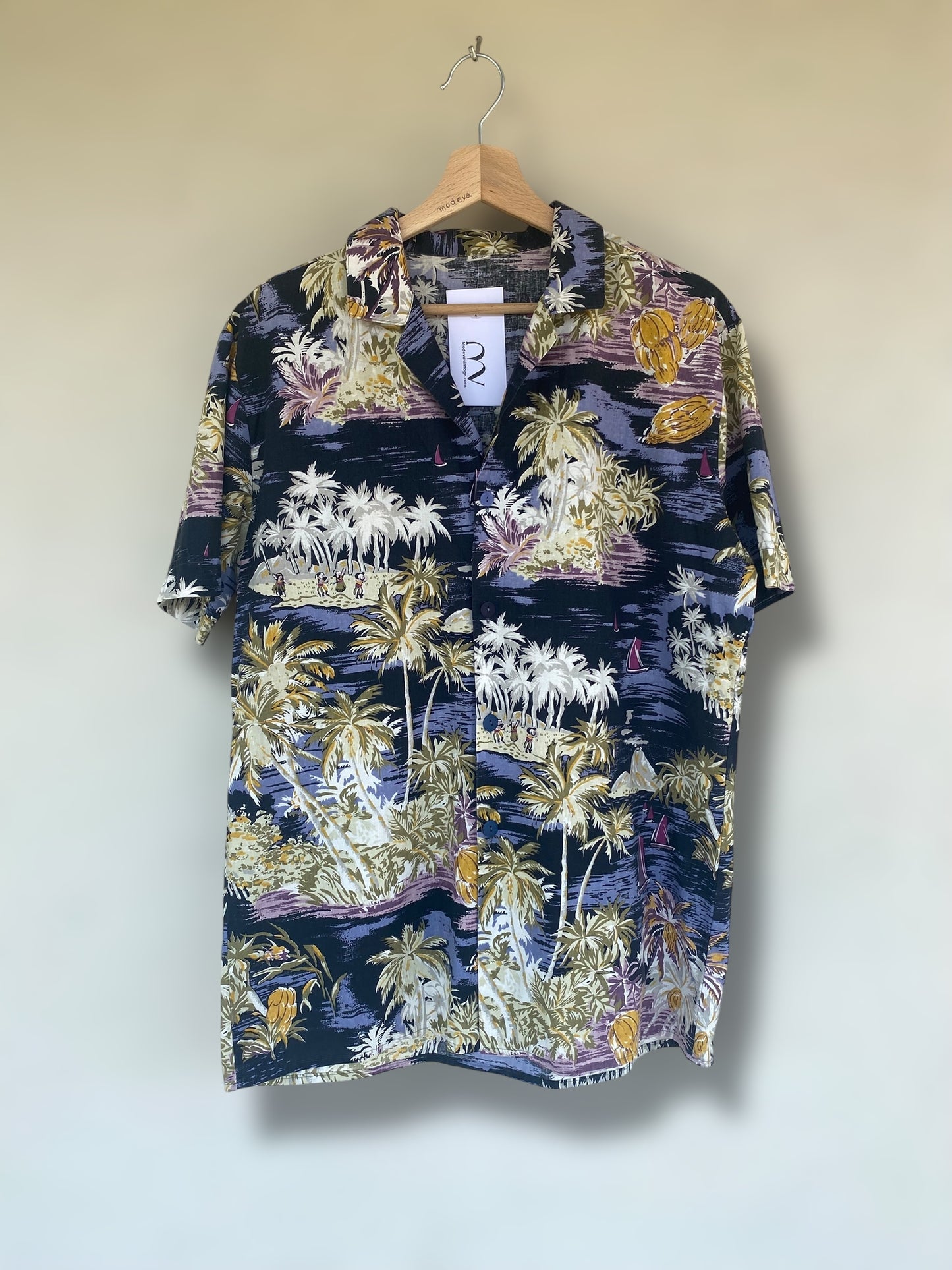 Hawaiian bananas vintage cotton shirt