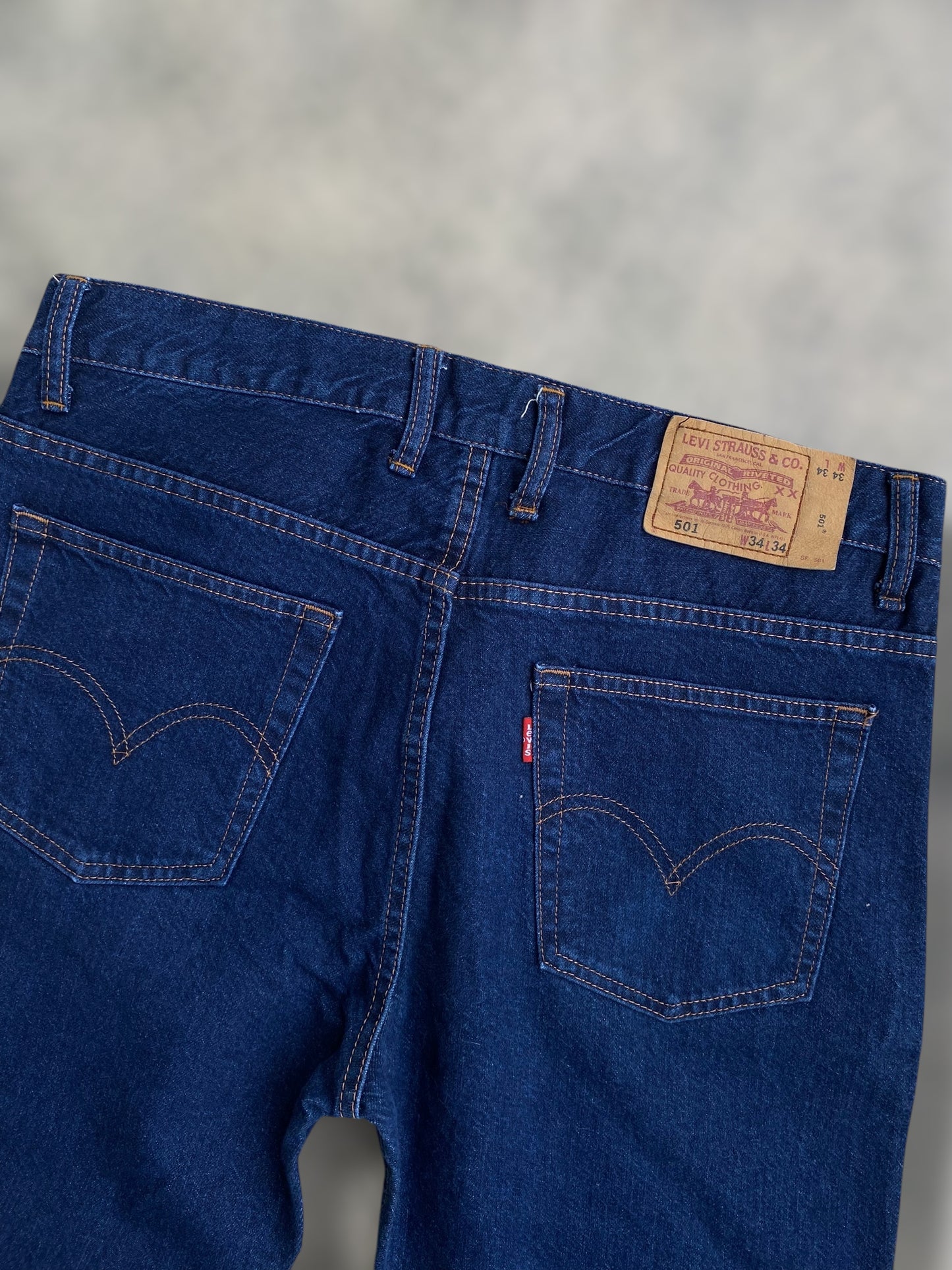 Levi’s 501 dark washed