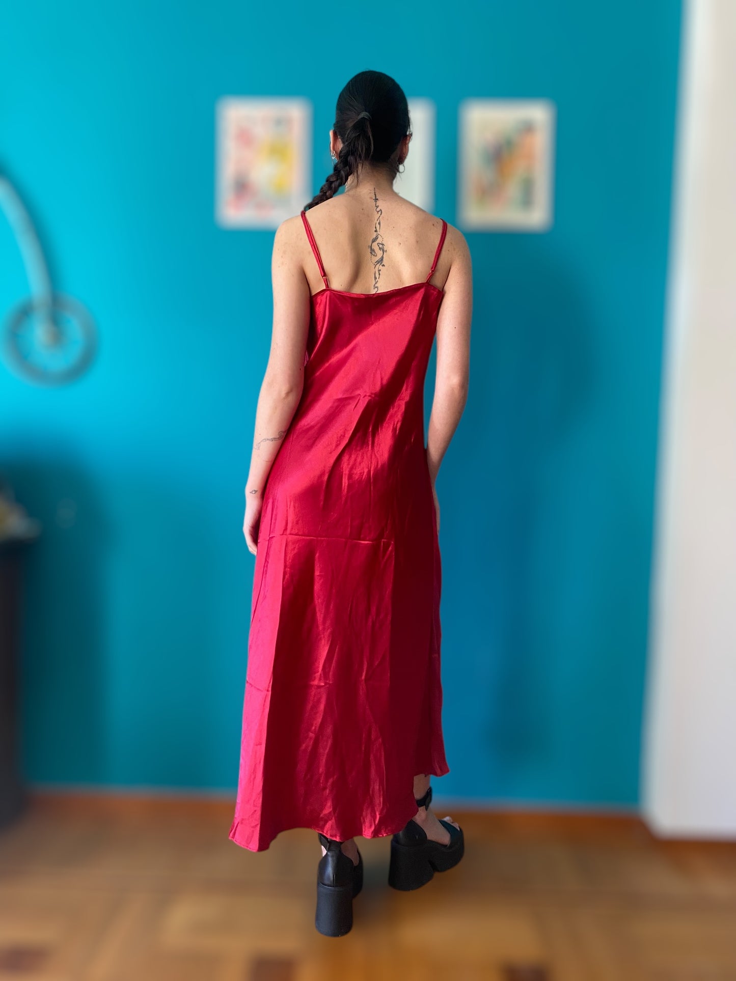 Maxi silk dress