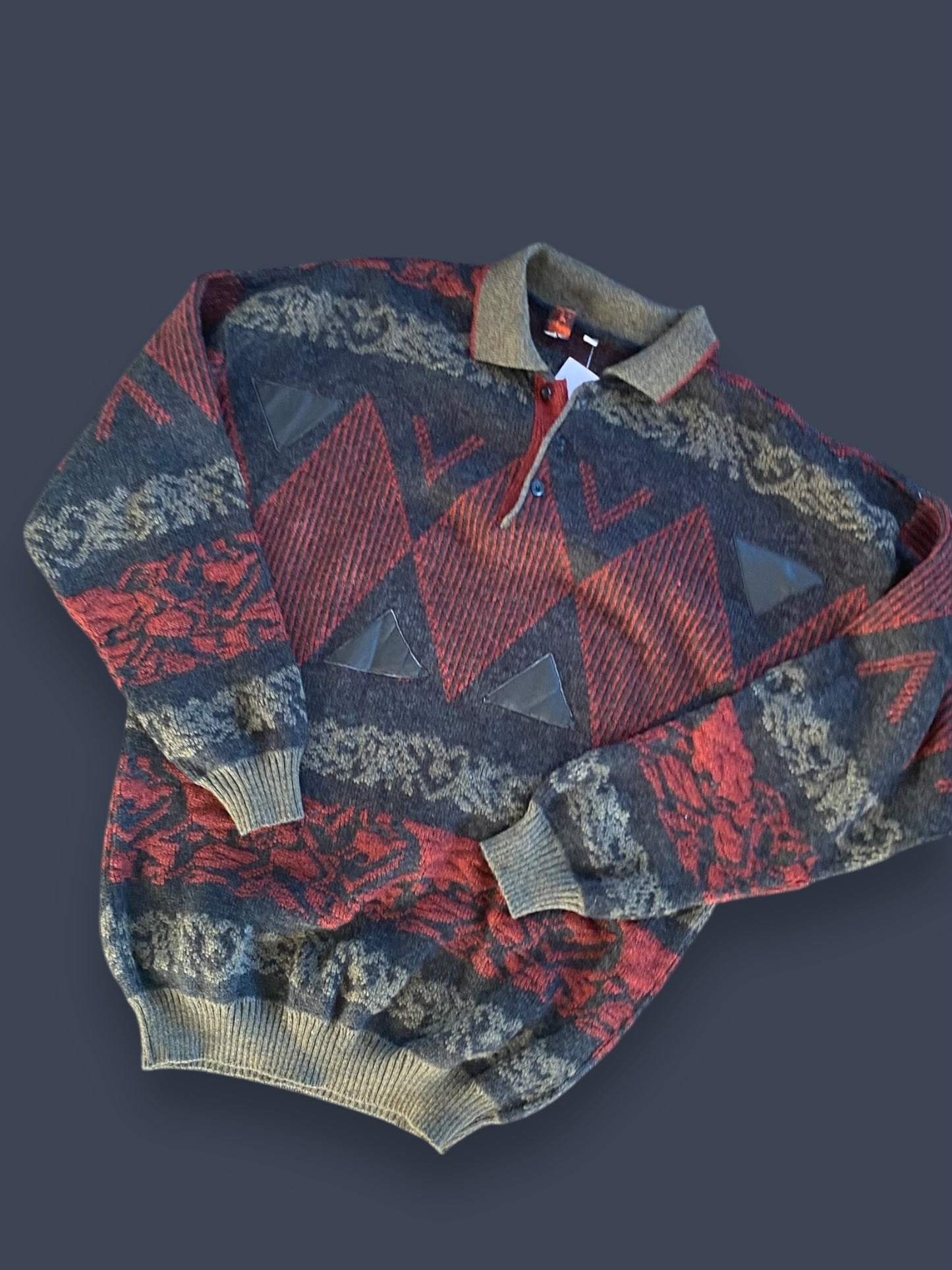 Vintage grandpa style sweater