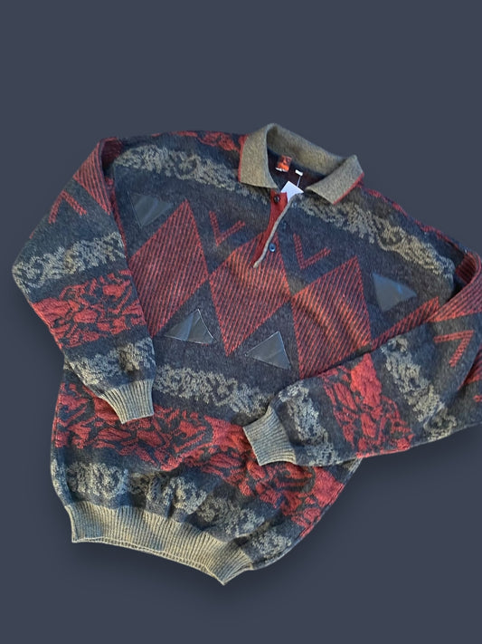 Vintage grandpa style sweater