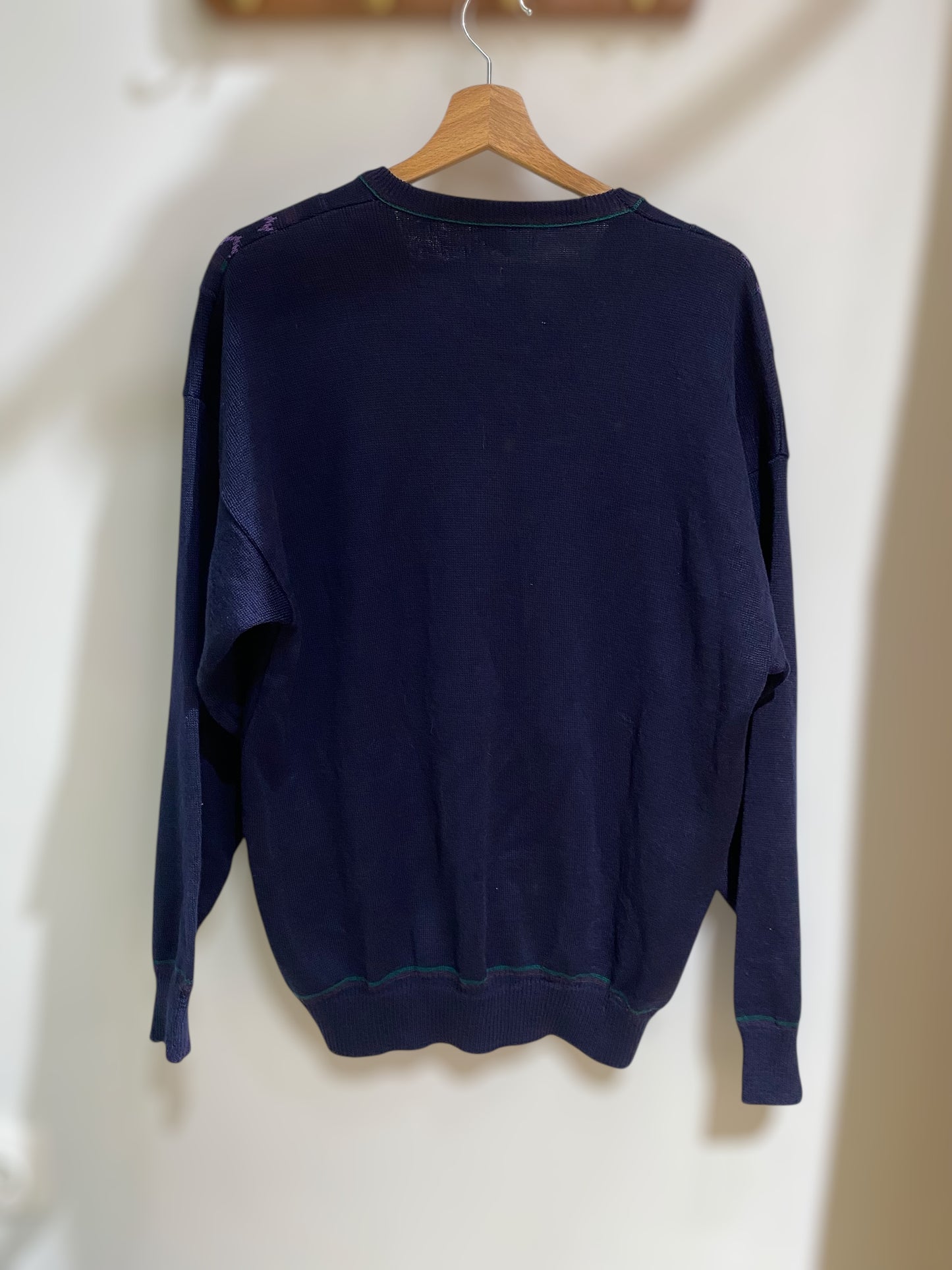 Dark purple v neck sweater