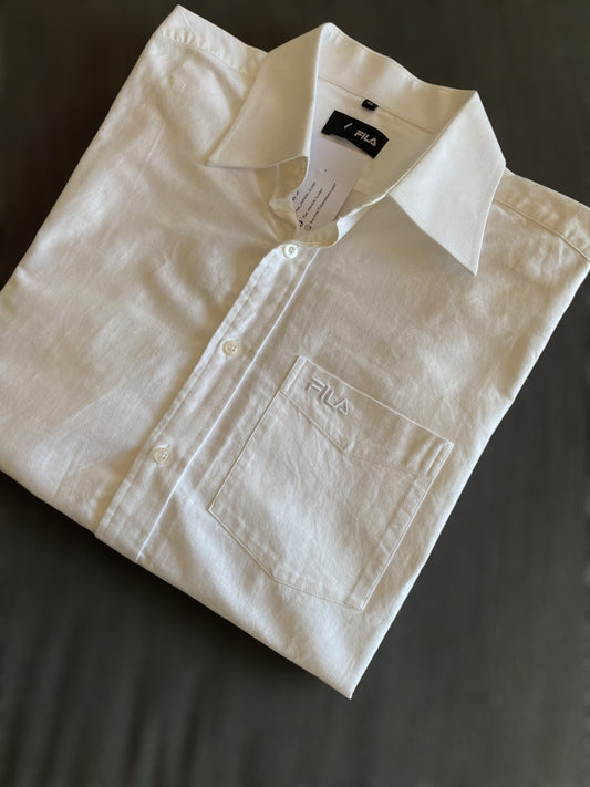 Fila vintage heavy cotton white shirt