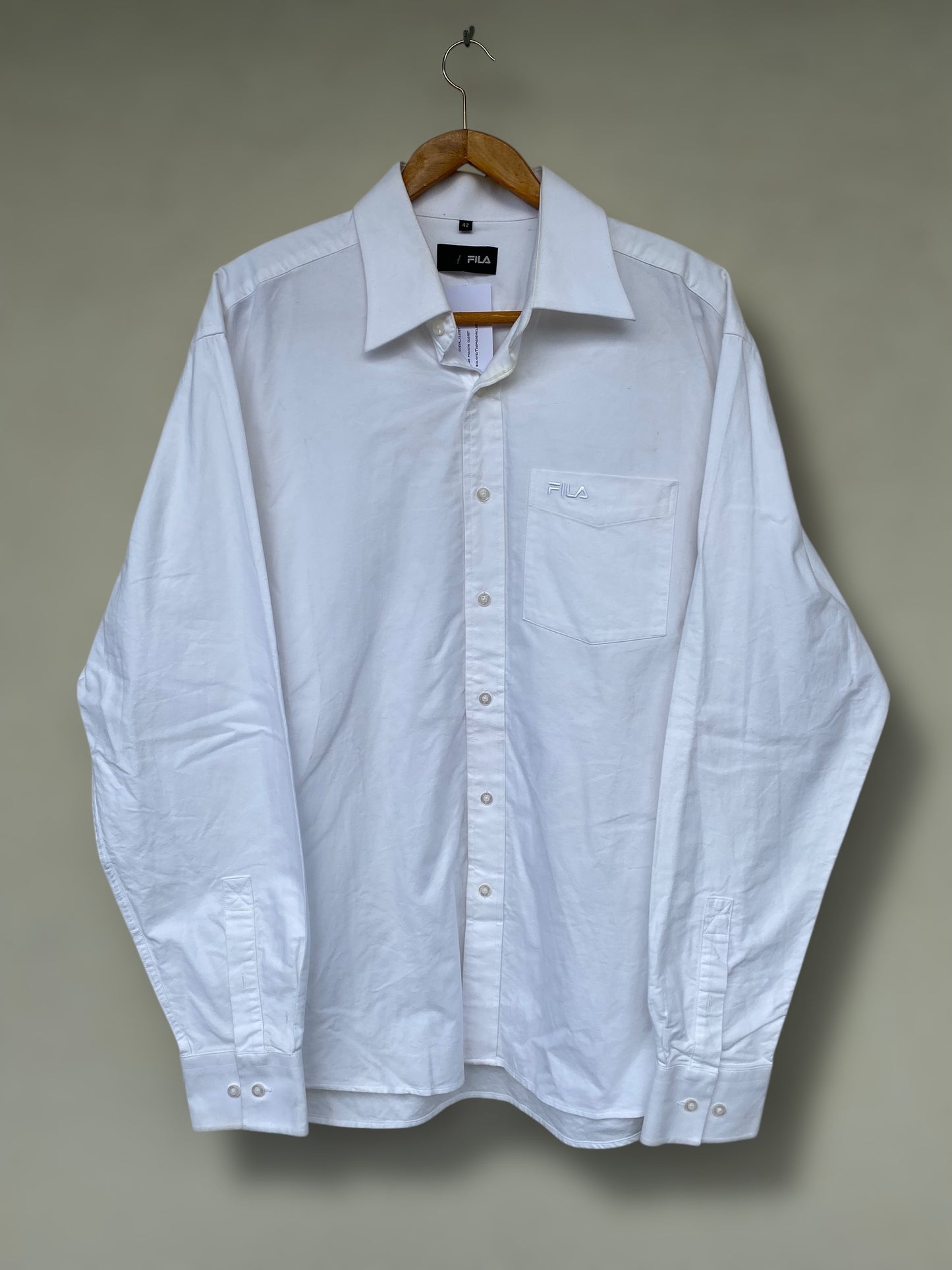 Fila vintage heavy cotton white shirt