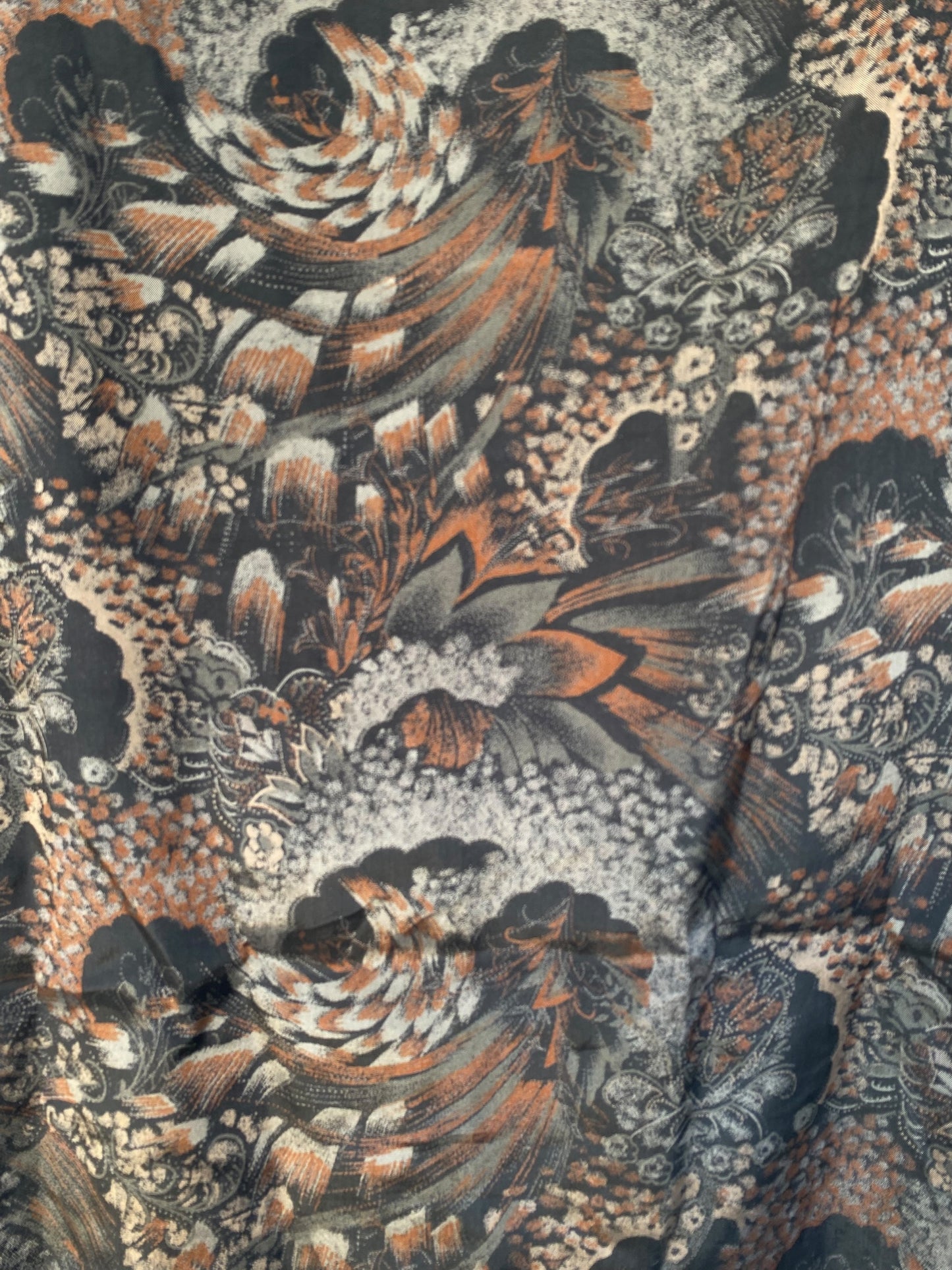 Vintage shirt with dark shiny print